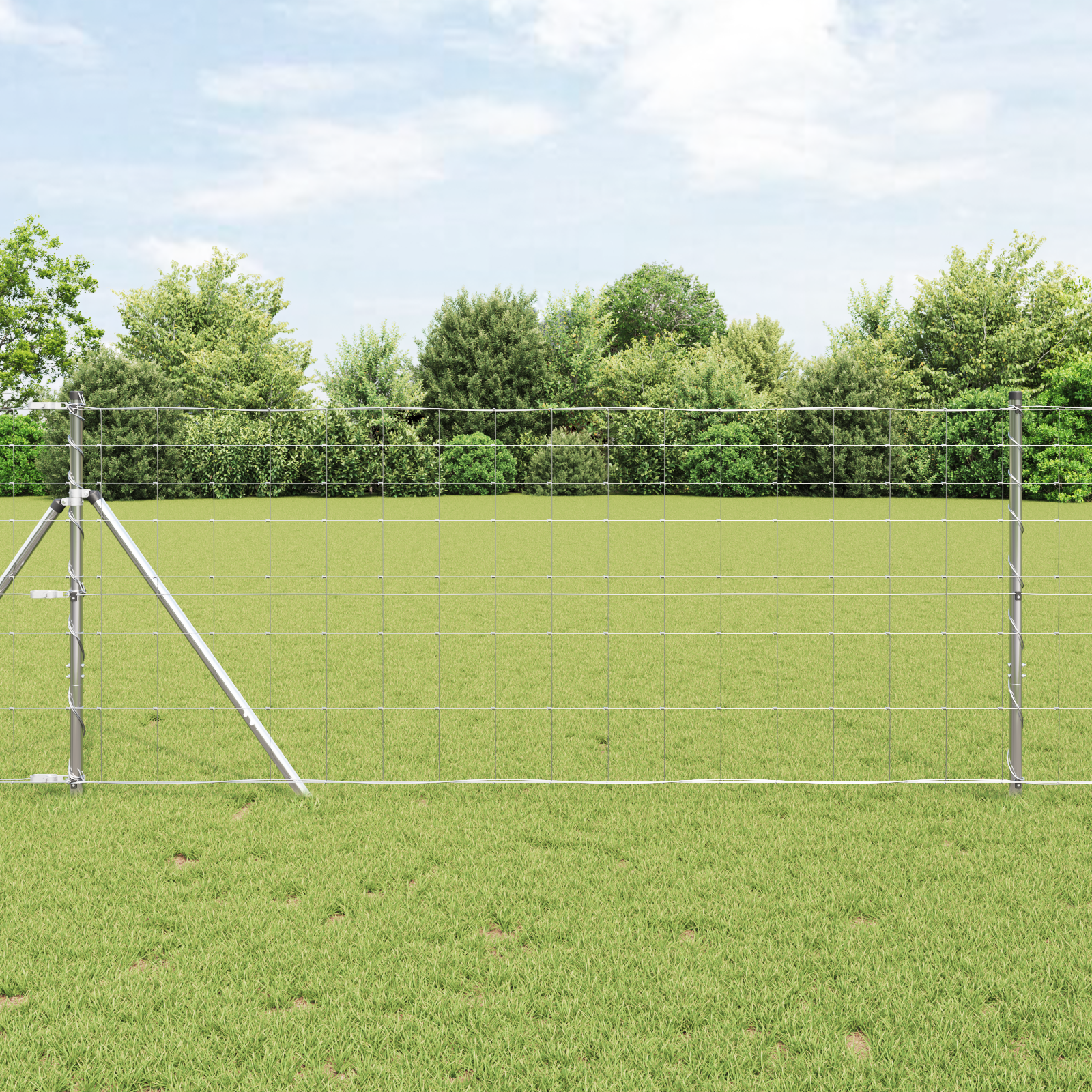 Field Fence 1x50 m Galvanised Steel