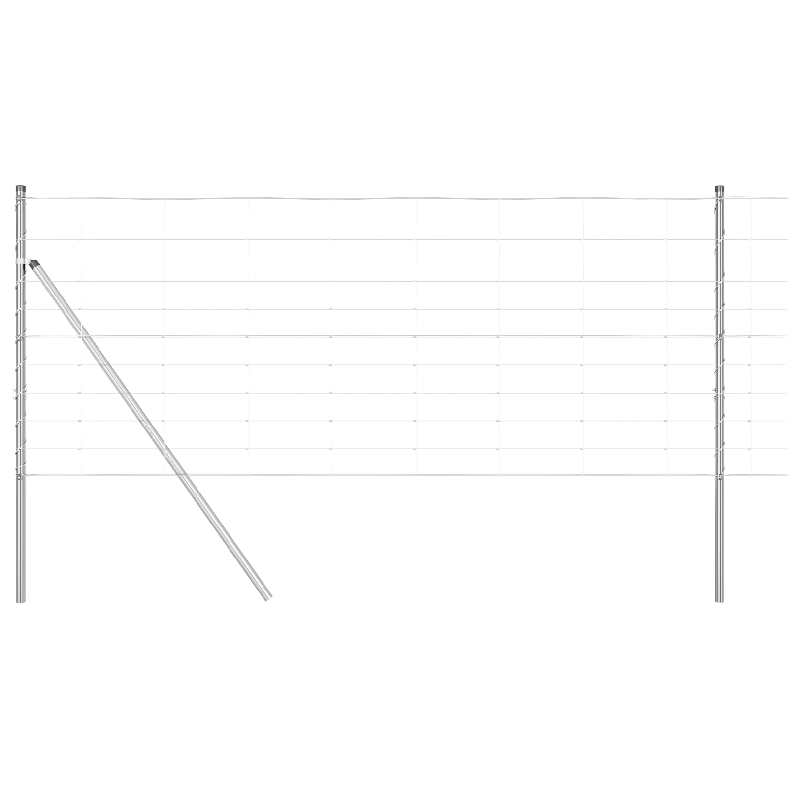 Field Fence 1x50 m Galvanised Steel - Image 2