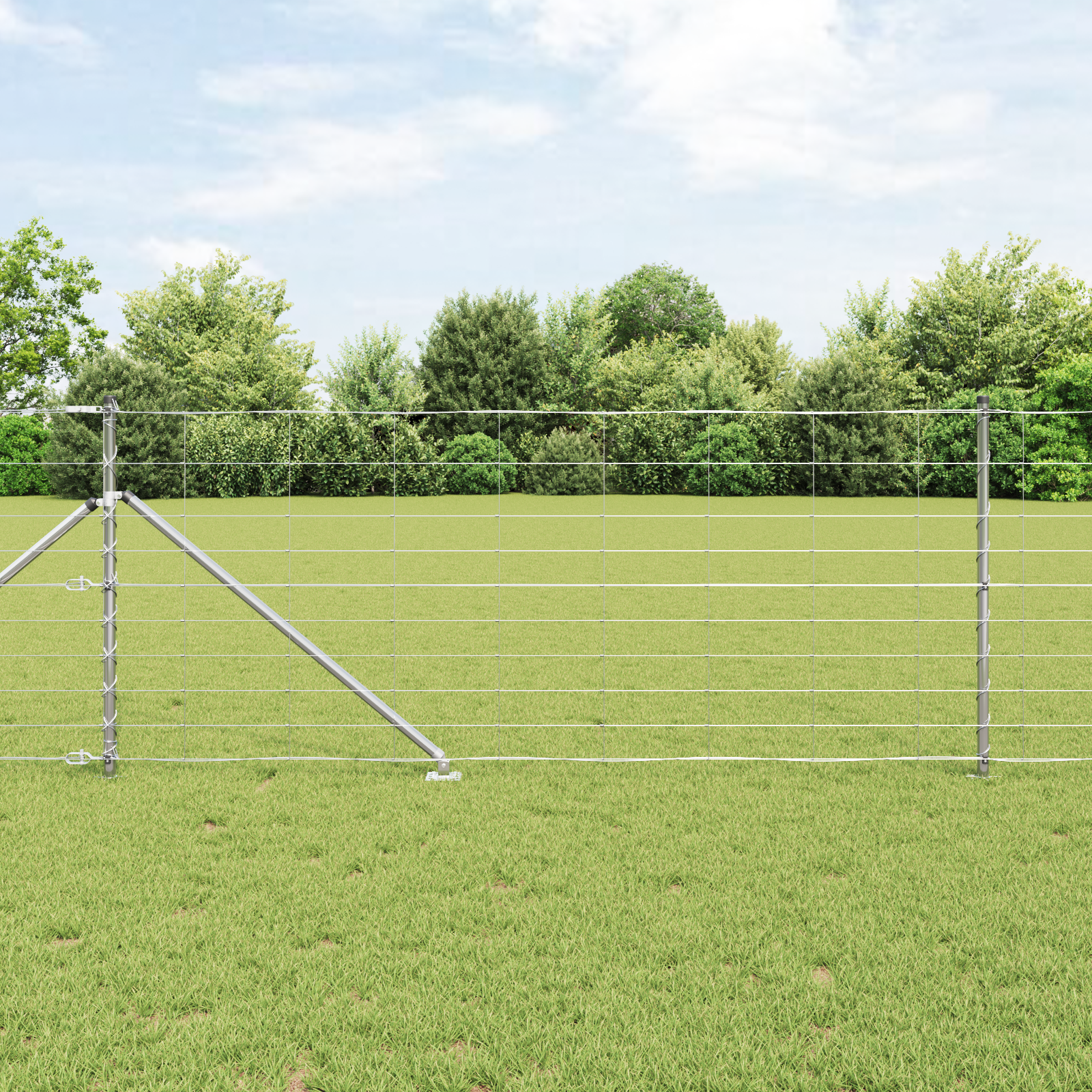Field Fence 1x25 m Galvanised Steel