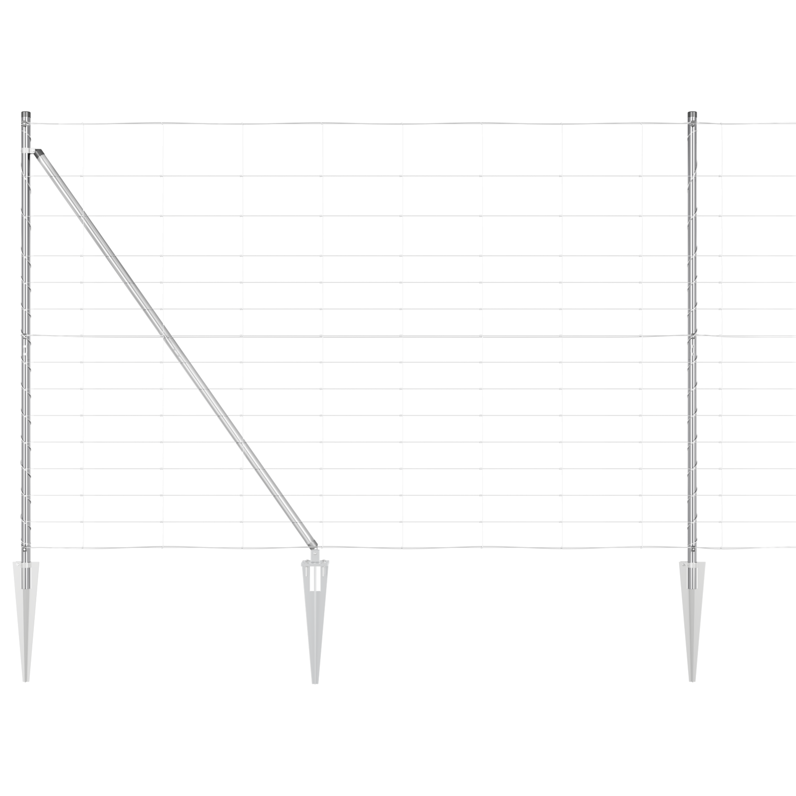 Field Fence 1.6x25 m Galvanised Steel - Image 2