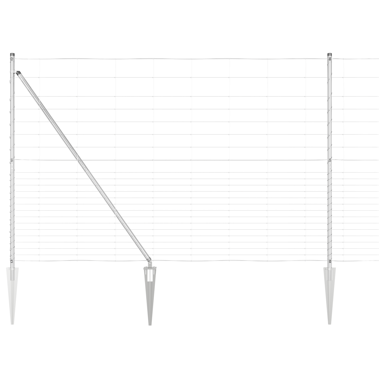 Field Fence 1.6x25 m Galvanised Steel - Image 2