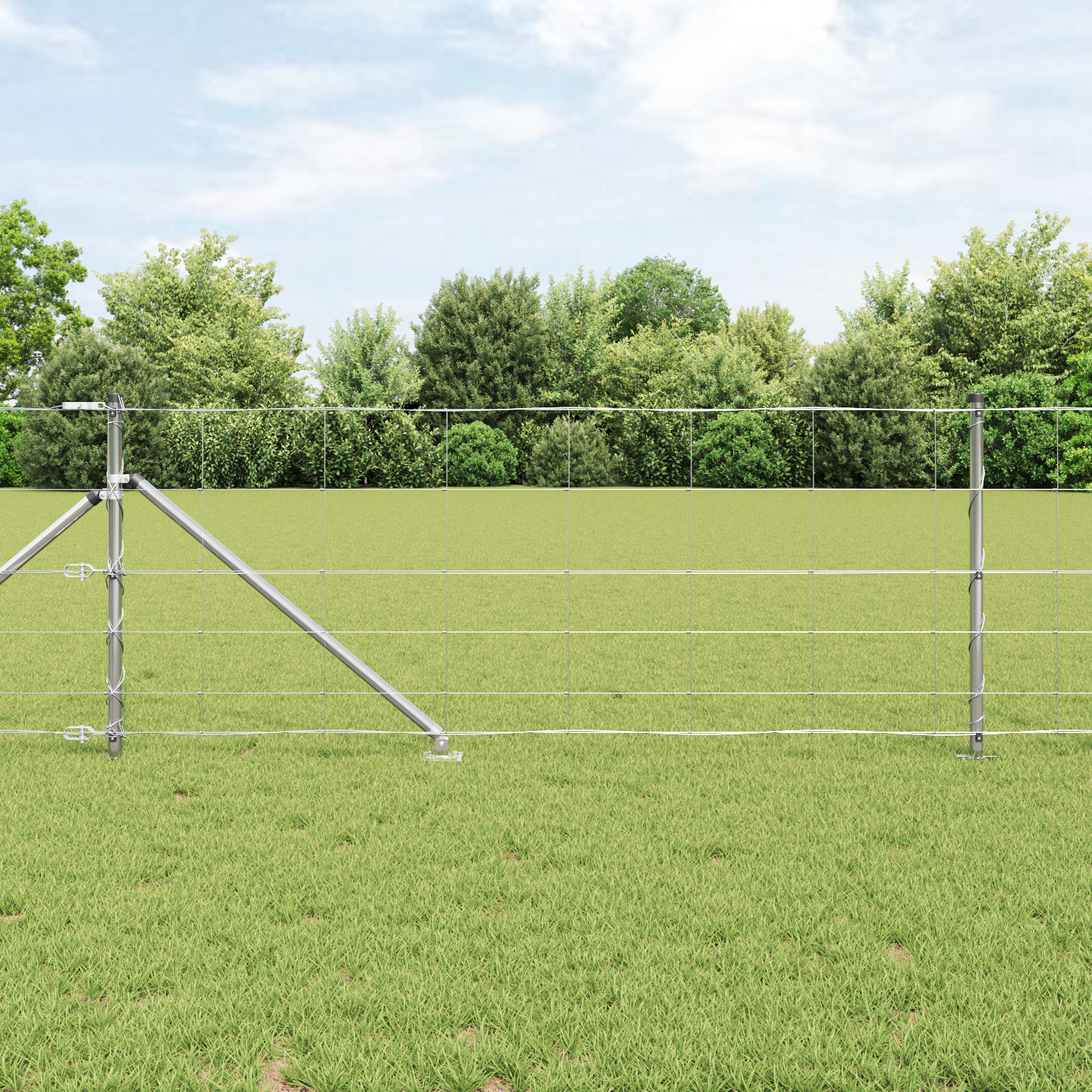 Field Fence 0.8x50 m Galvanised Steel