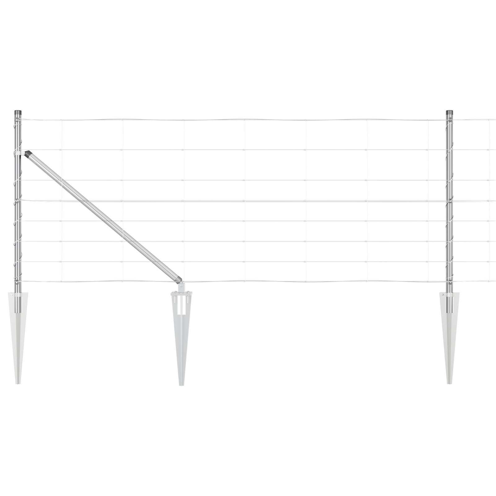 Field Fence 0.8x50 m Galvanised Steel - Image 2