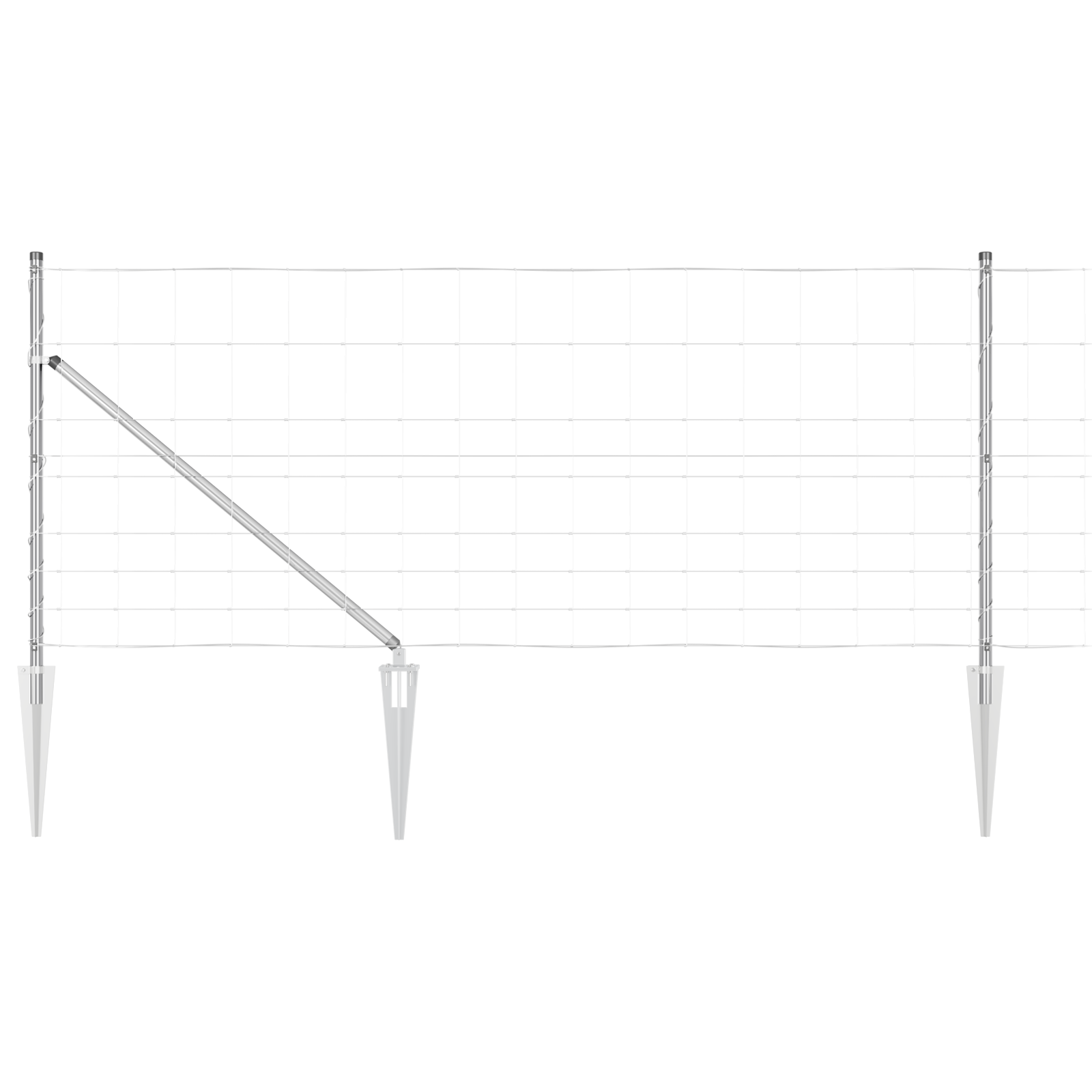Field Fence 1x50 m Galvanised Steel - Image 2