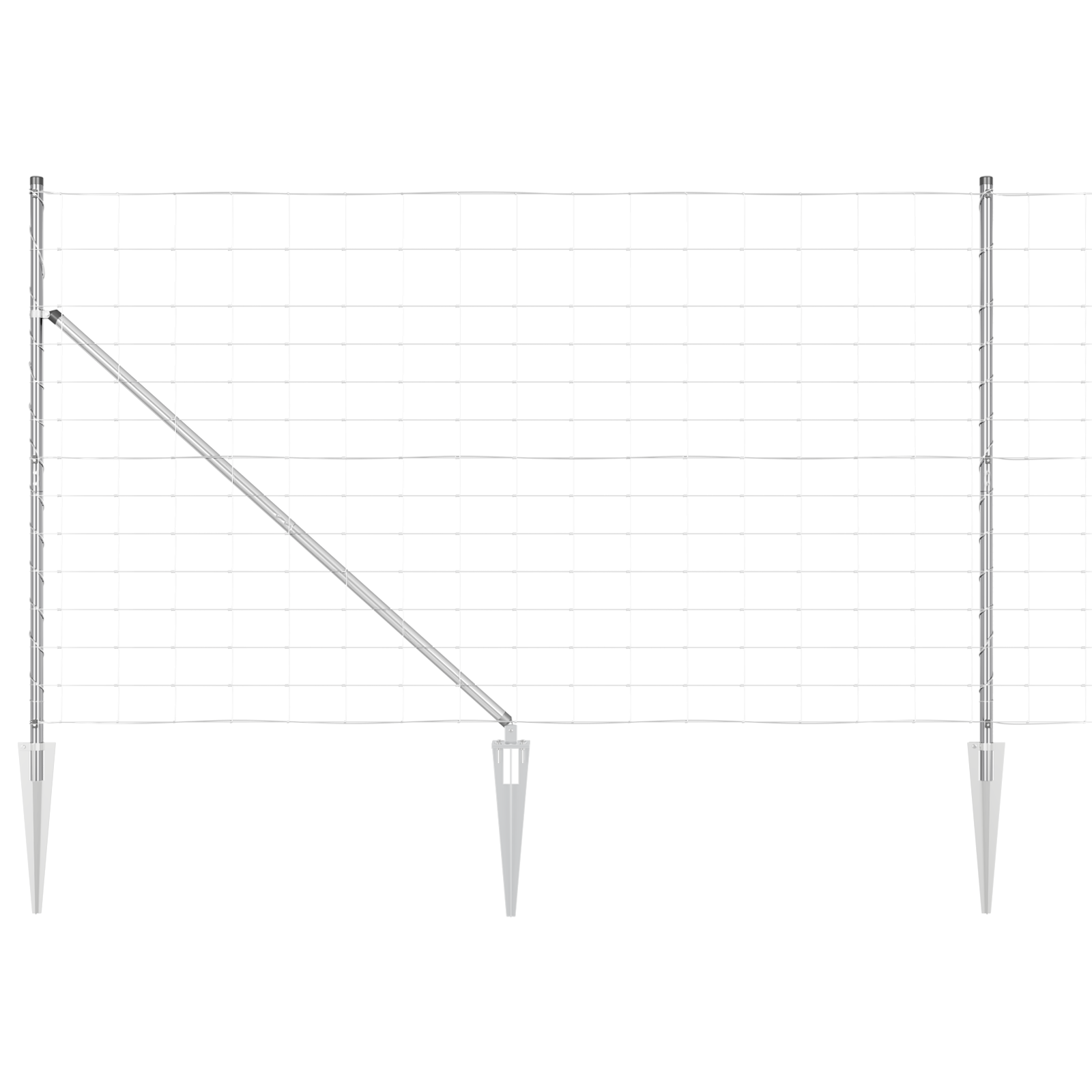 Field Fence 1.4x50 m Galvanised Steel - Image 2