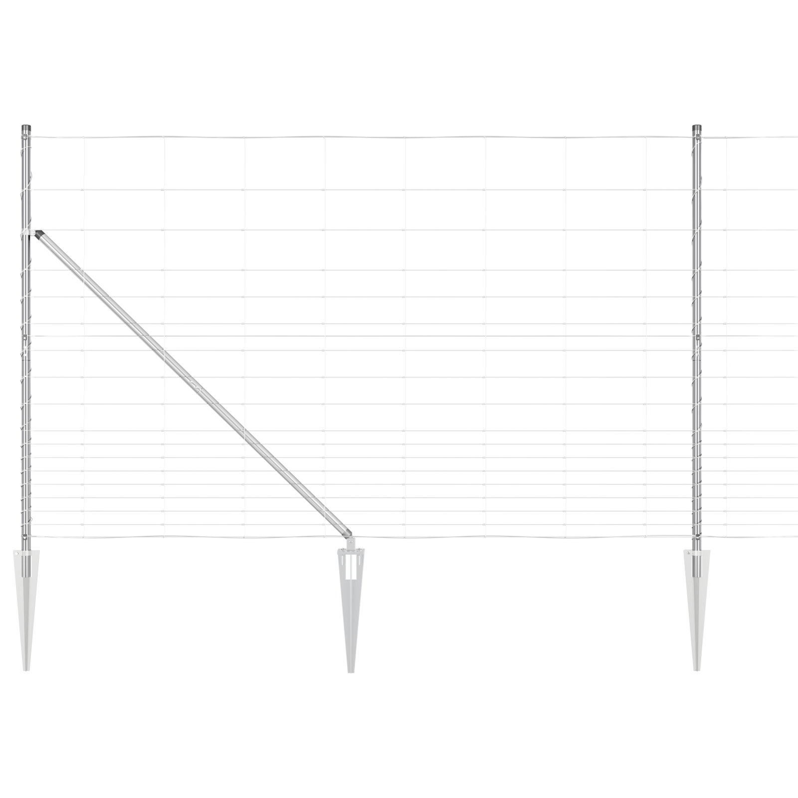Field Fence 1.5x50 m Galvanised Steel - Image 2