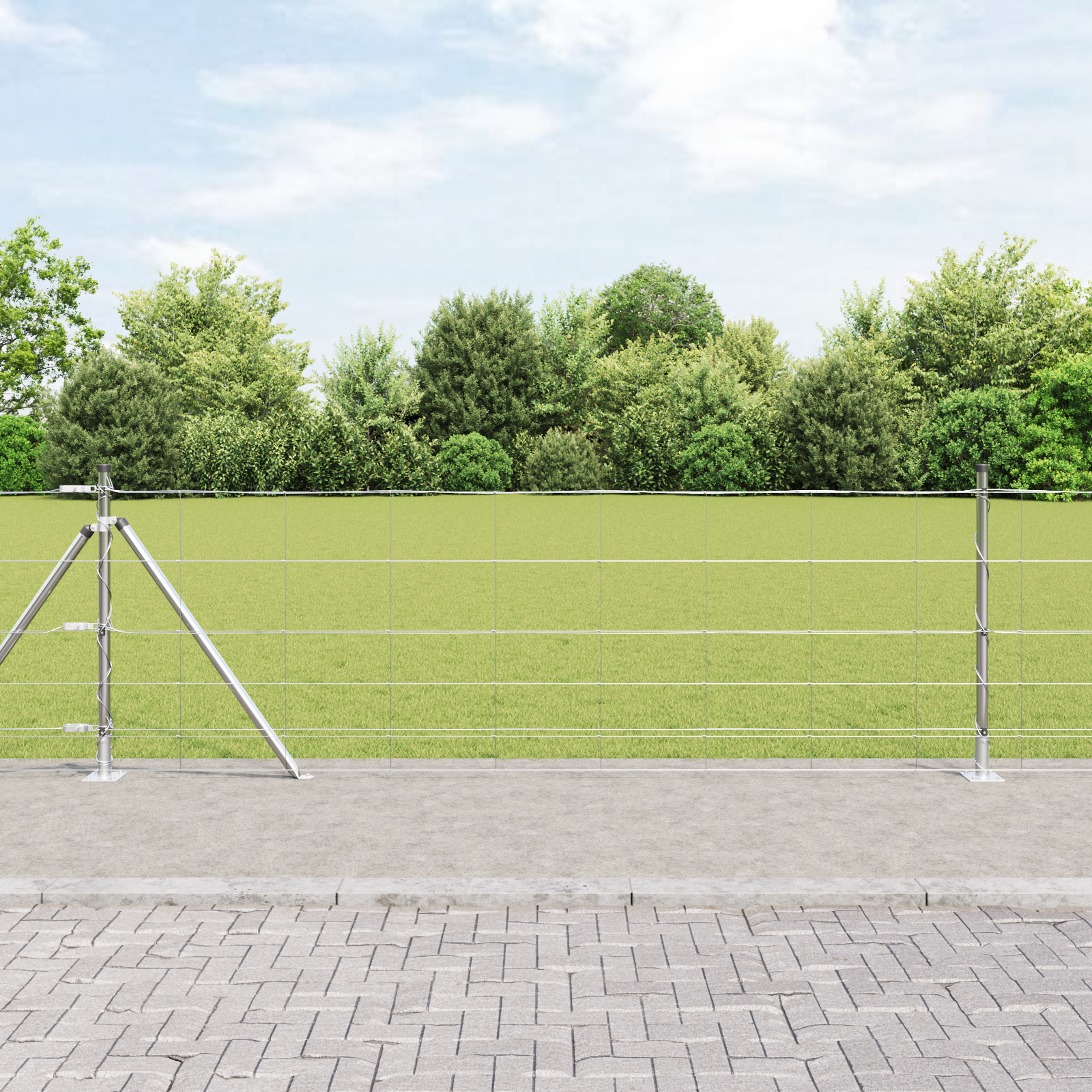 Field Fence 0.8x25 m Galvanised Steel