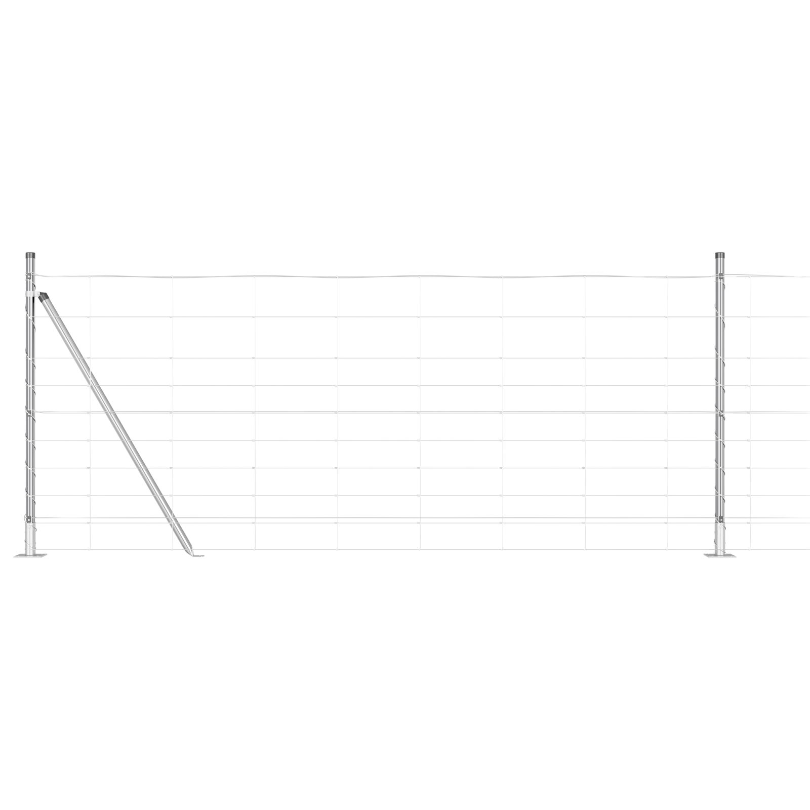 Field Fence 1x25 m Galvanized Steel - Image 2