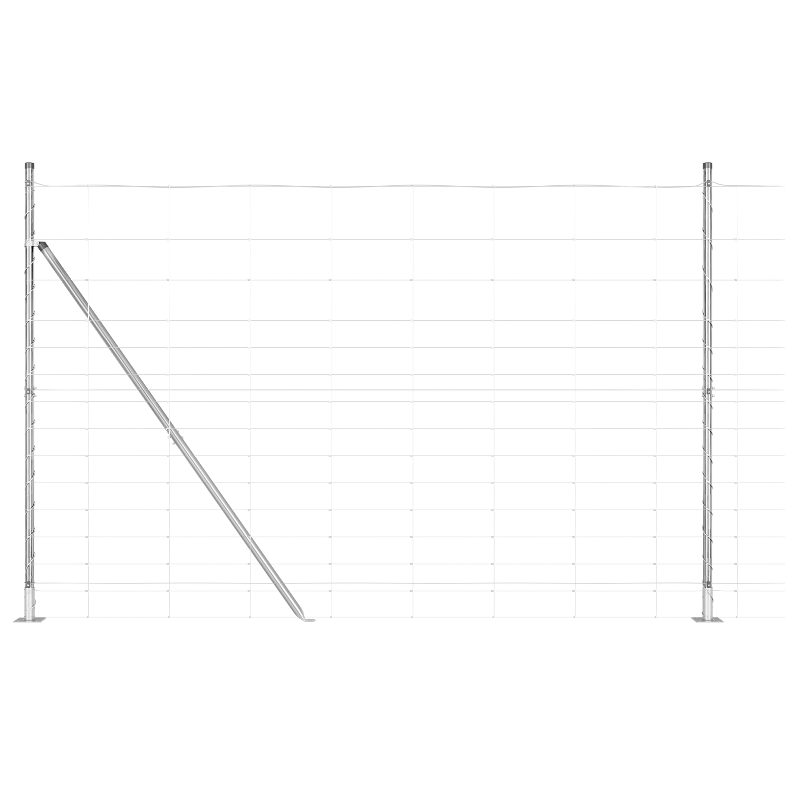 Field Fence 1.6x25 m Galvanised Steel - Image 2