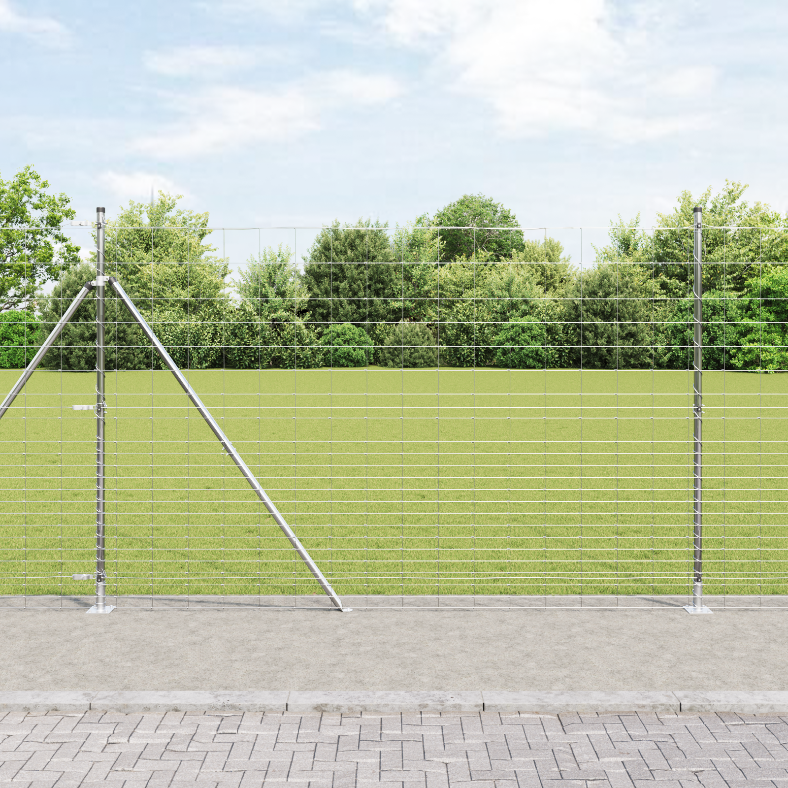 Field Fence 1.6x25 m Galvanized Steel