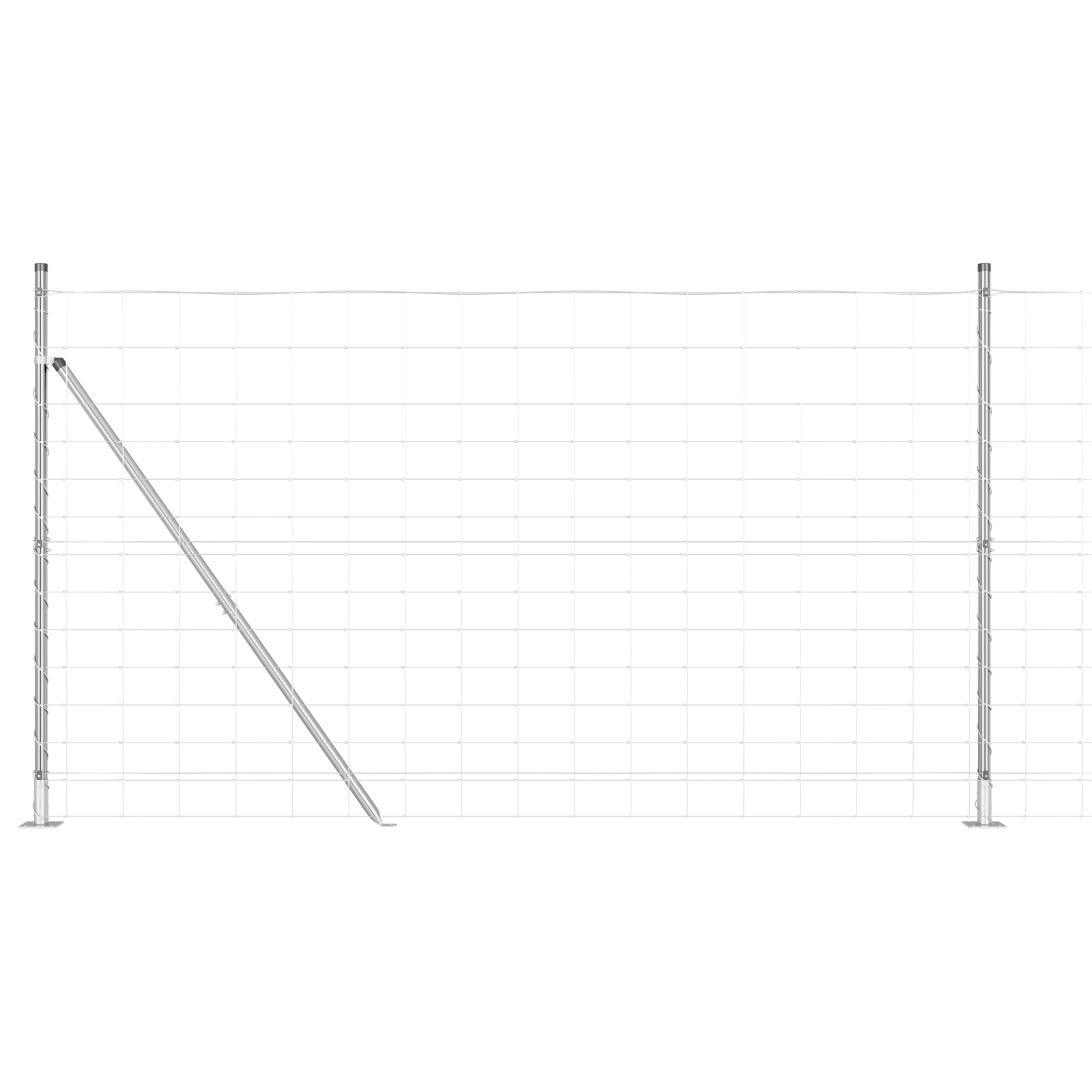 Field Fence 1.4x50 m Galvanised Steel - Image 2