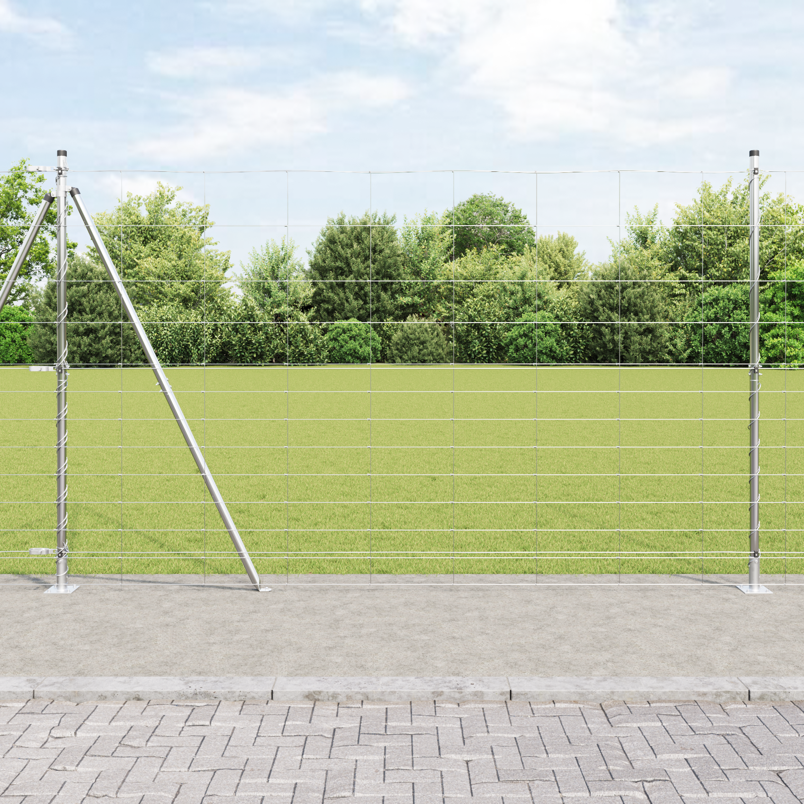 Field Fence 1.5x50 m Galvanised Steel
