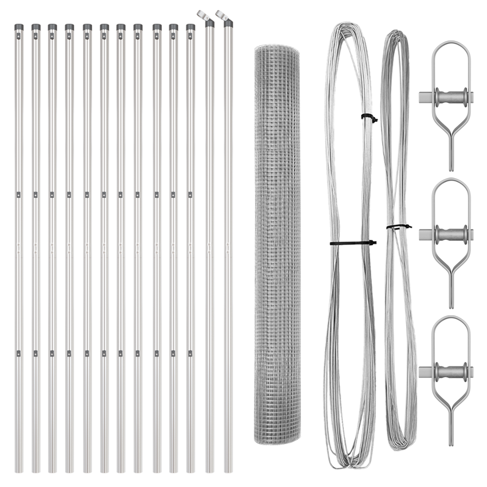 Welded Wire Fence with 13 Posts 1.2x25 m Galvanised Steel - Image 4