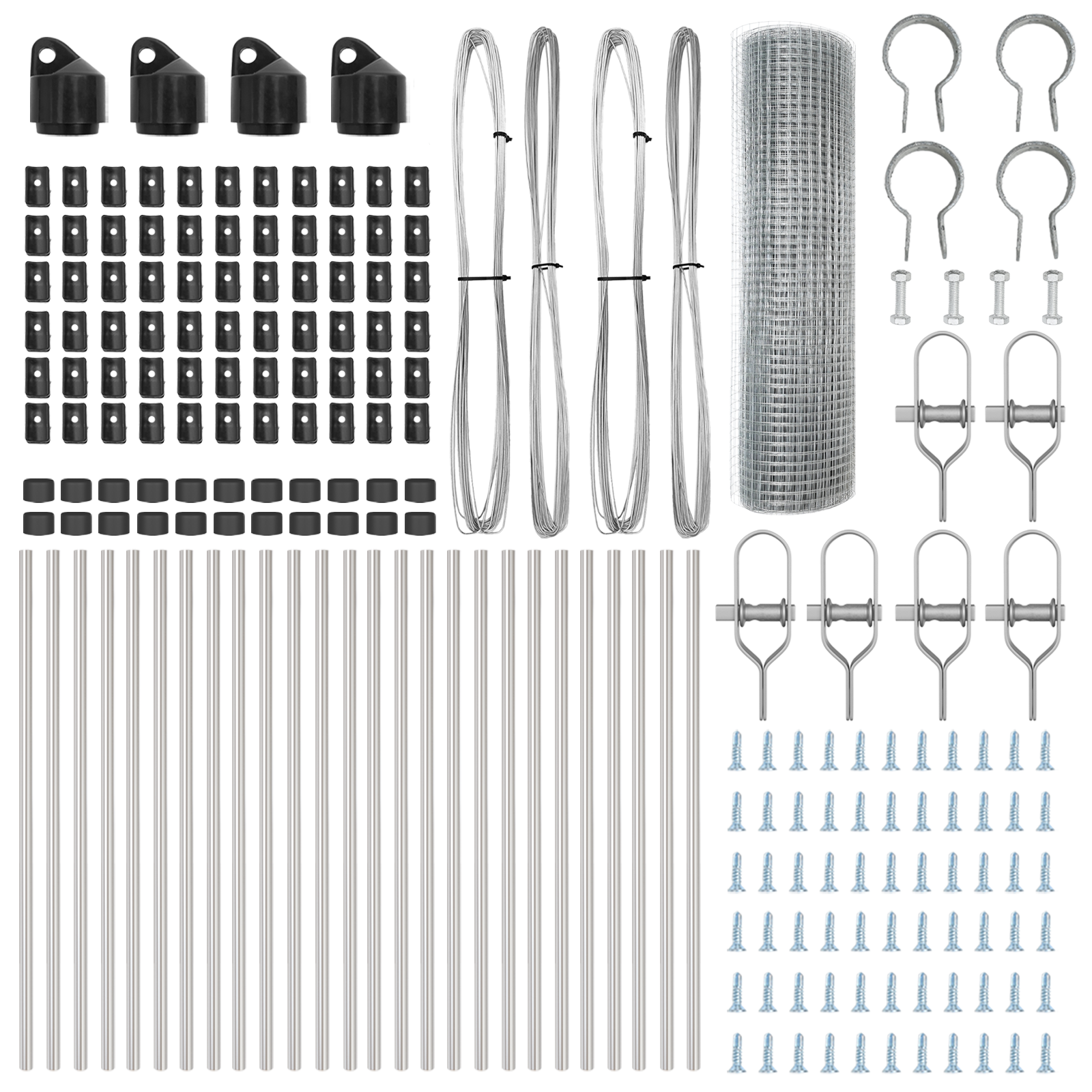 Welded Wire Fence with 13 Posts 0.6x50 m Galvanised Steel - Image 5