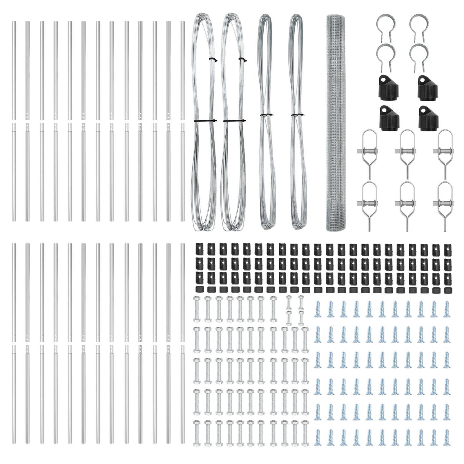 Welded Wire Fence with 13 Posts 1.6x50 m Galvanised Steel - Image 5