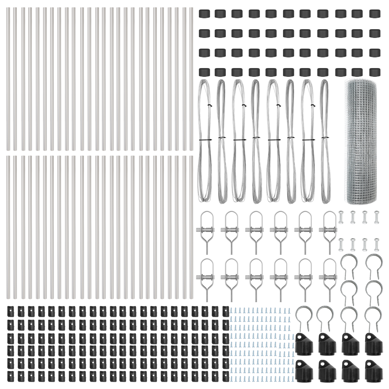 Welded Wire Fence with 13 Posts 0.6x100 m Galvanised Steel - Image 5