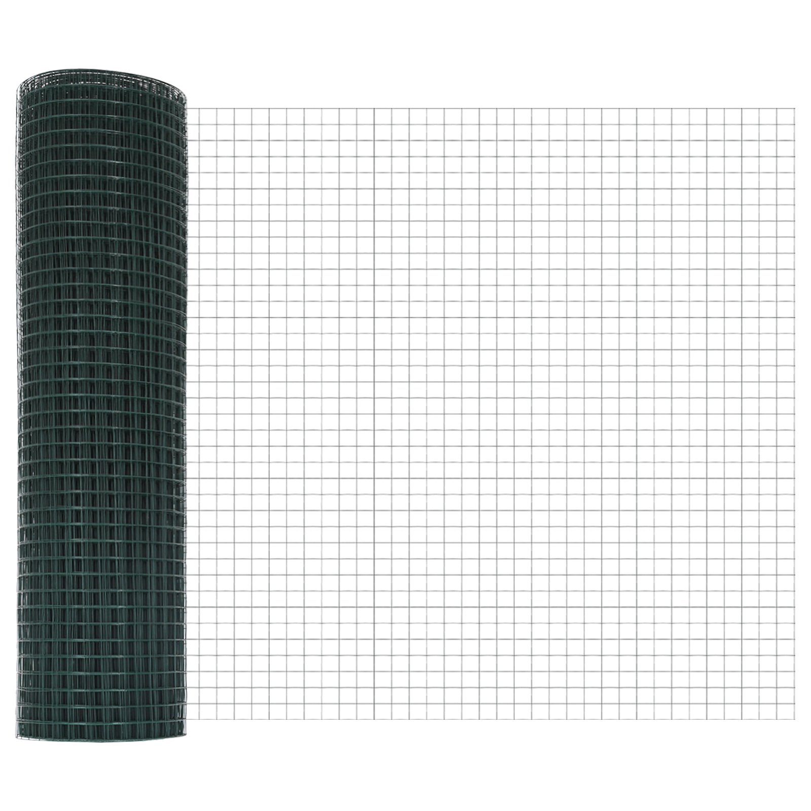 Welded Wire Fence with 13 Posts Green 0.8x25 m Steel - Image 6