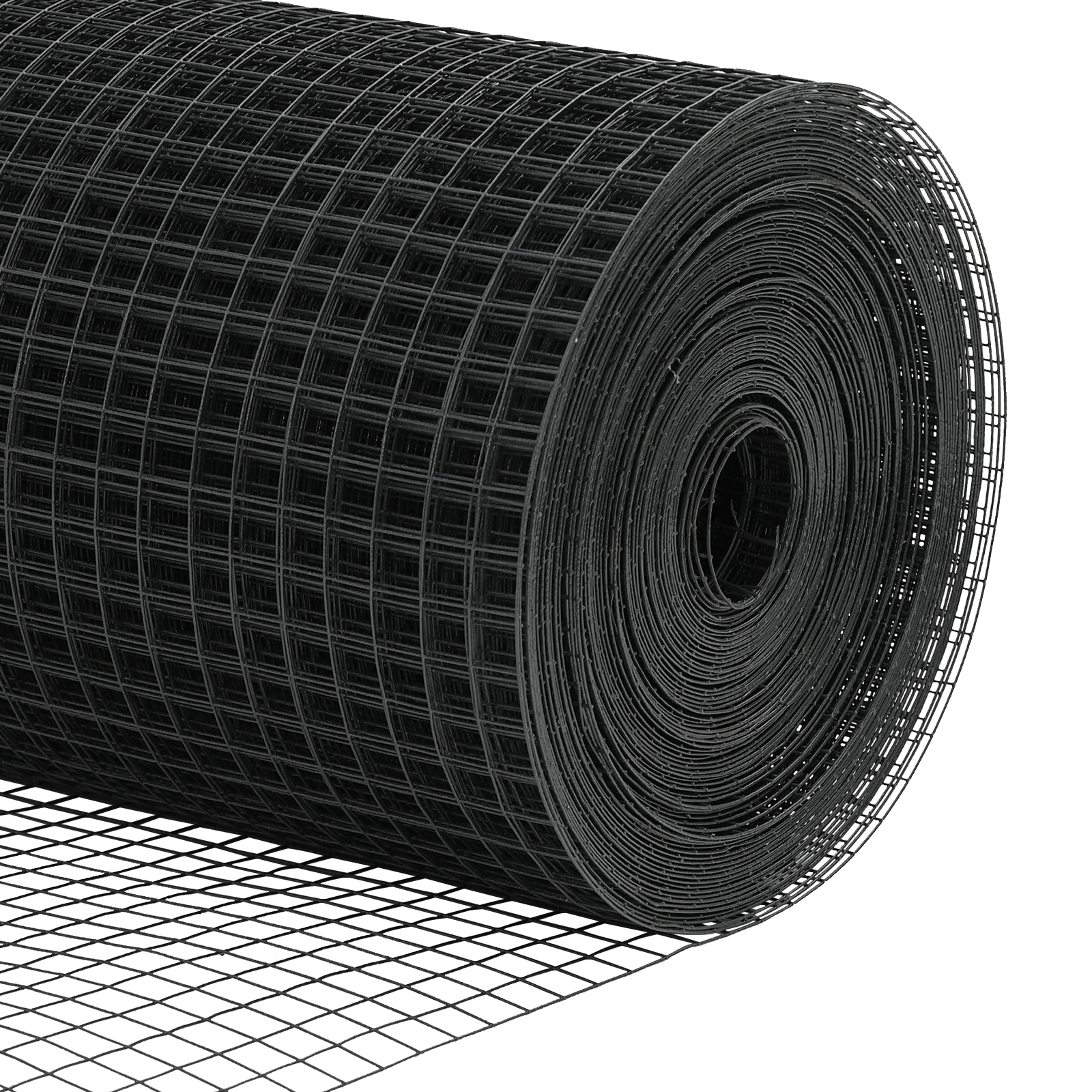 Welded Wire Fence with 7 Posts Grey 1.6x10 m Steel - Image 9