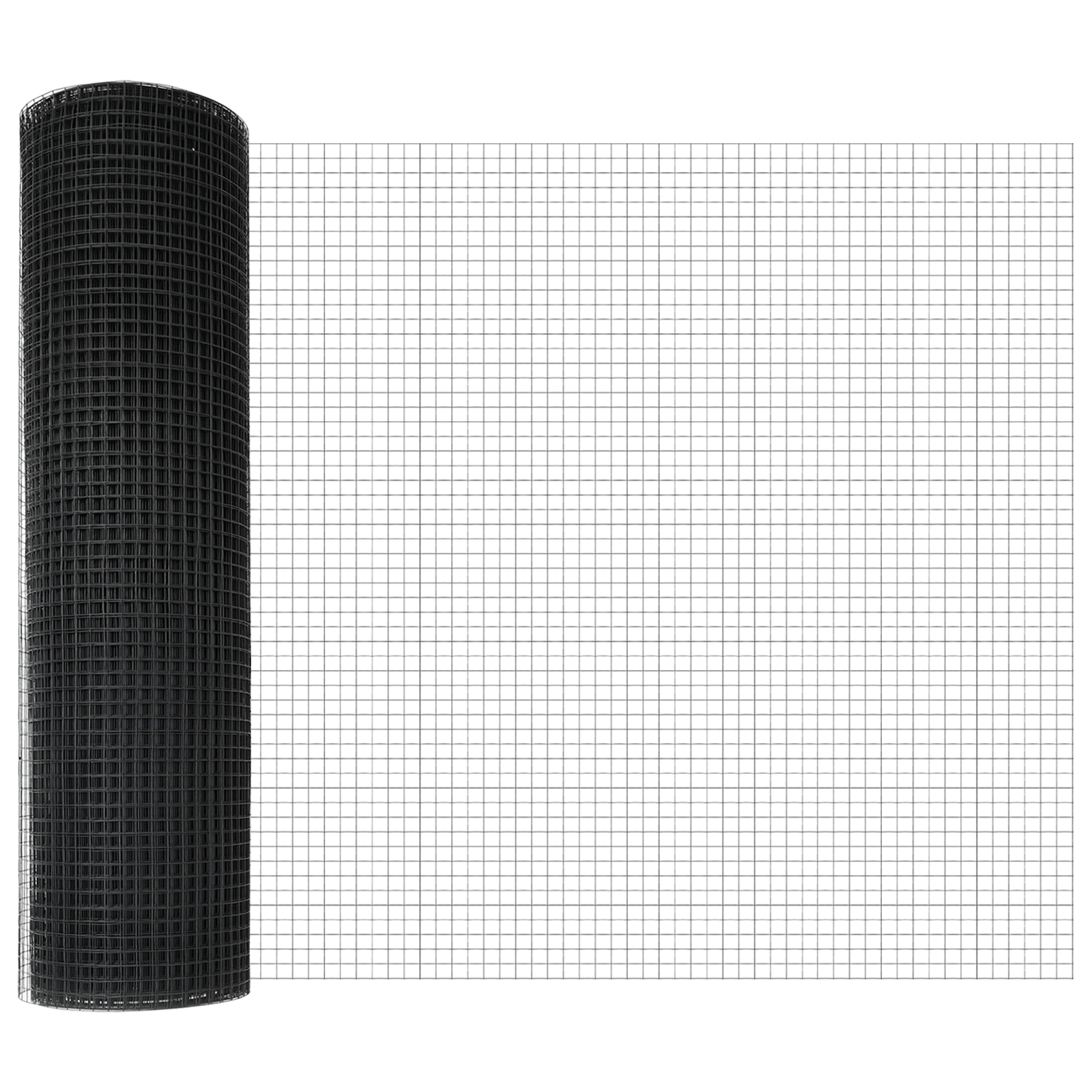 Fence Post Set Set of 2 Grey Plastic, Metal 25 x 0.5 m Durable - Image 6