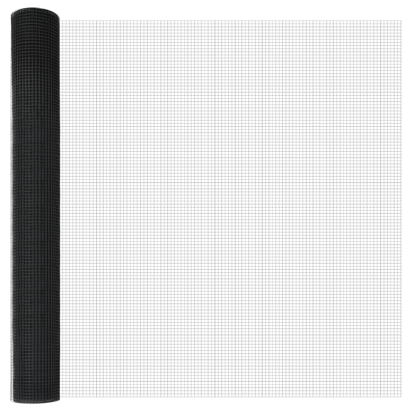 PVC-Coated Fence Post Set Set of 2 Grey PVC-coated metal 25 x 1 m - Image 6