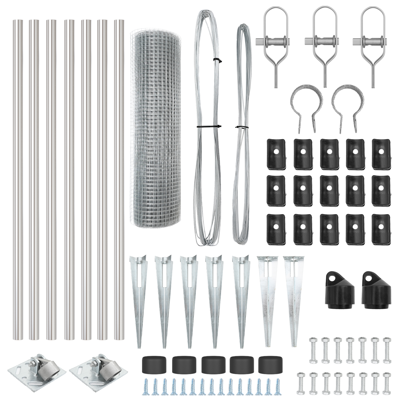 Welded Wire Fence with 7 Spike Posts 0.6x10 m Galvanised Steel - Image 6