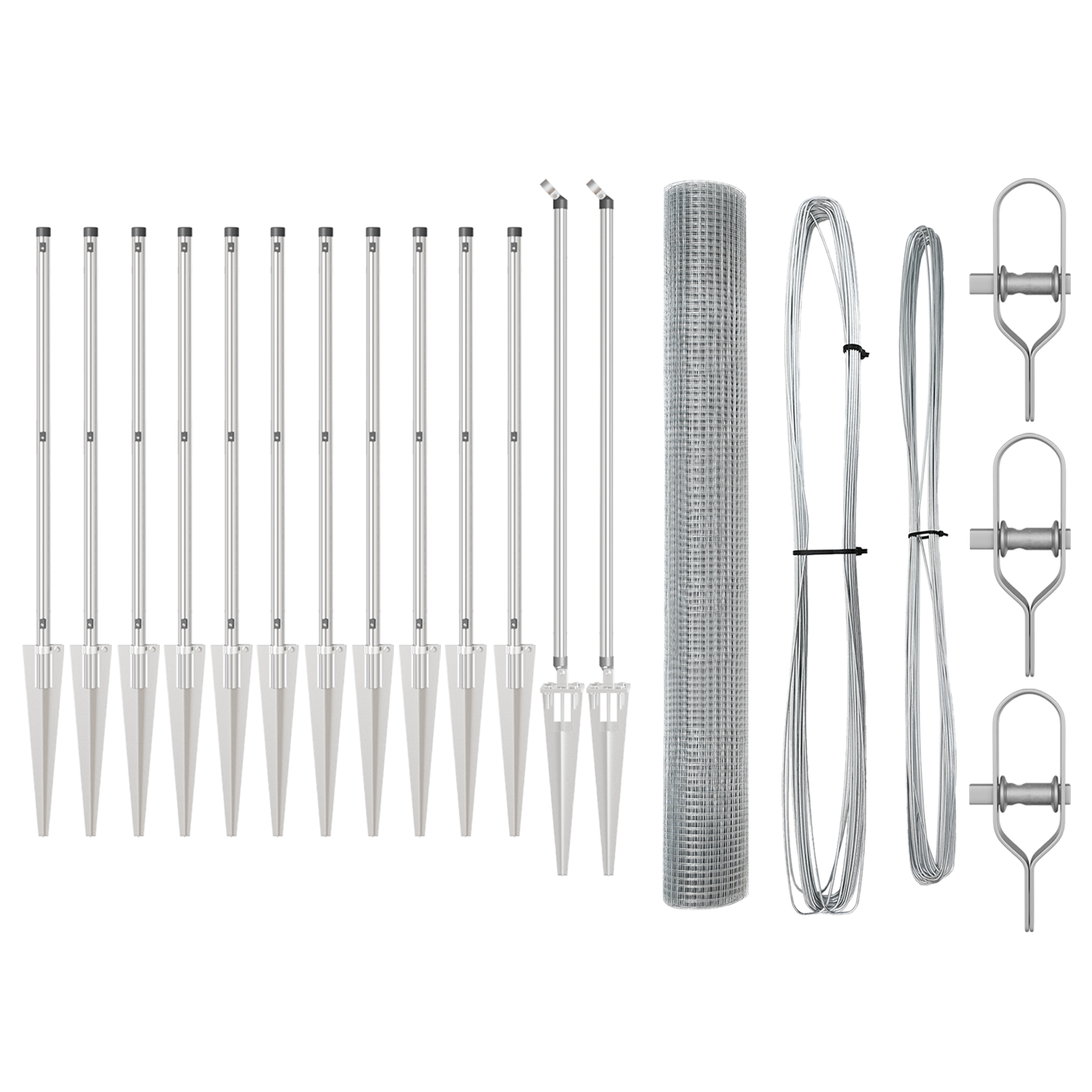Welded Wire Fence with 13 Spike Posts 1,2x25 m Galvanised Steel - Image 4