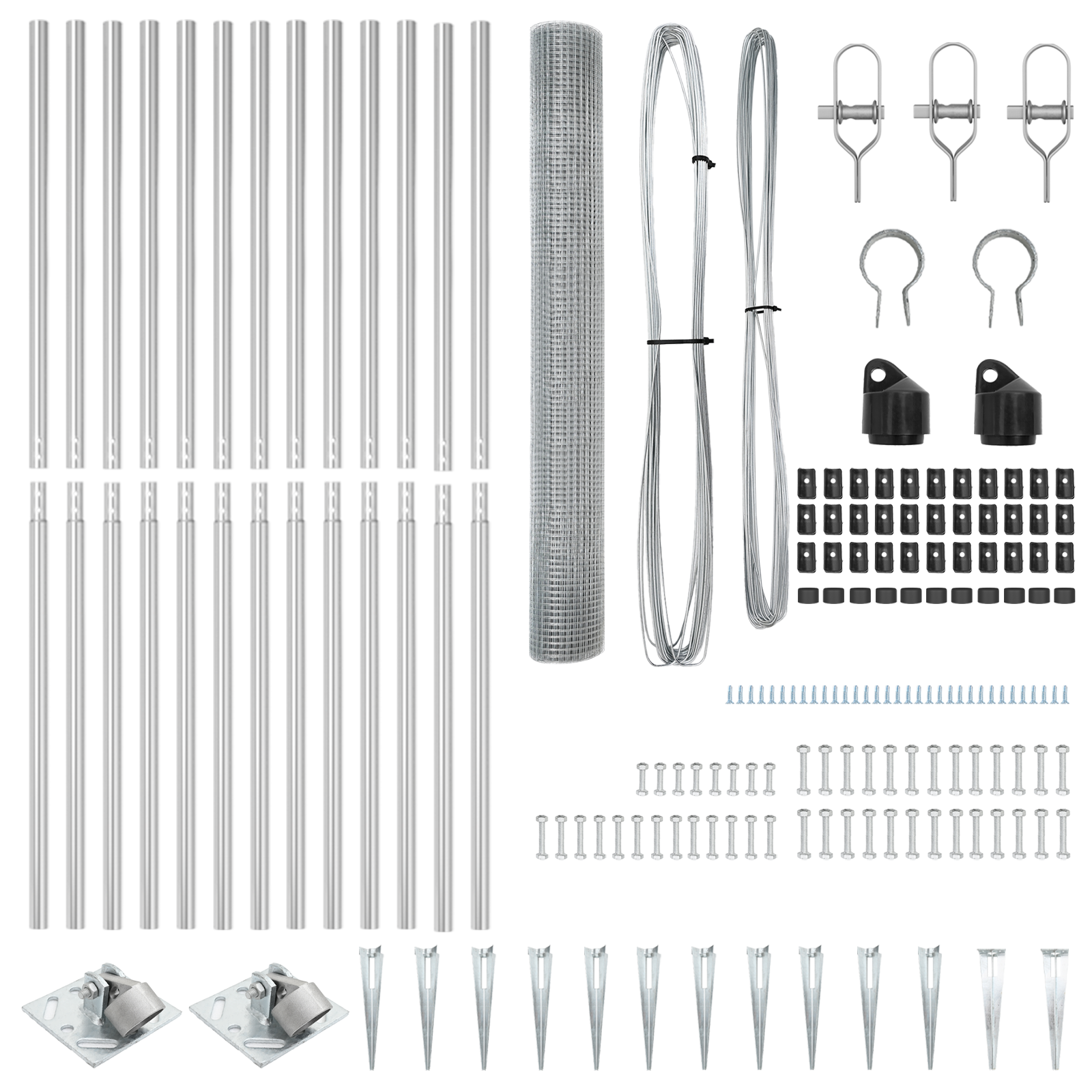 Welded Wire Fence with 13 Spike Posts 1,2x25 m Galvanised Steel - Image 5