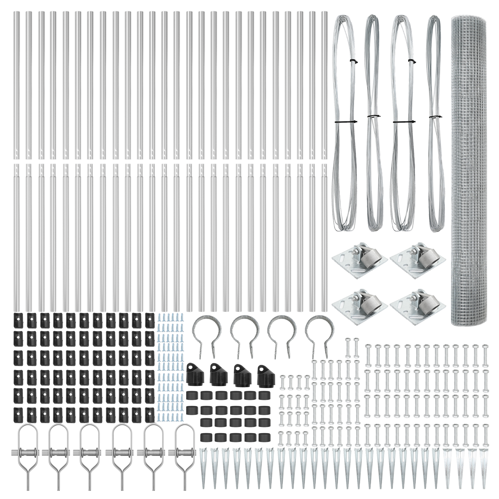 Welded Wire Fence with 13 Spike Posts 1.2 x 50 m Galvanised Steel - Image 5