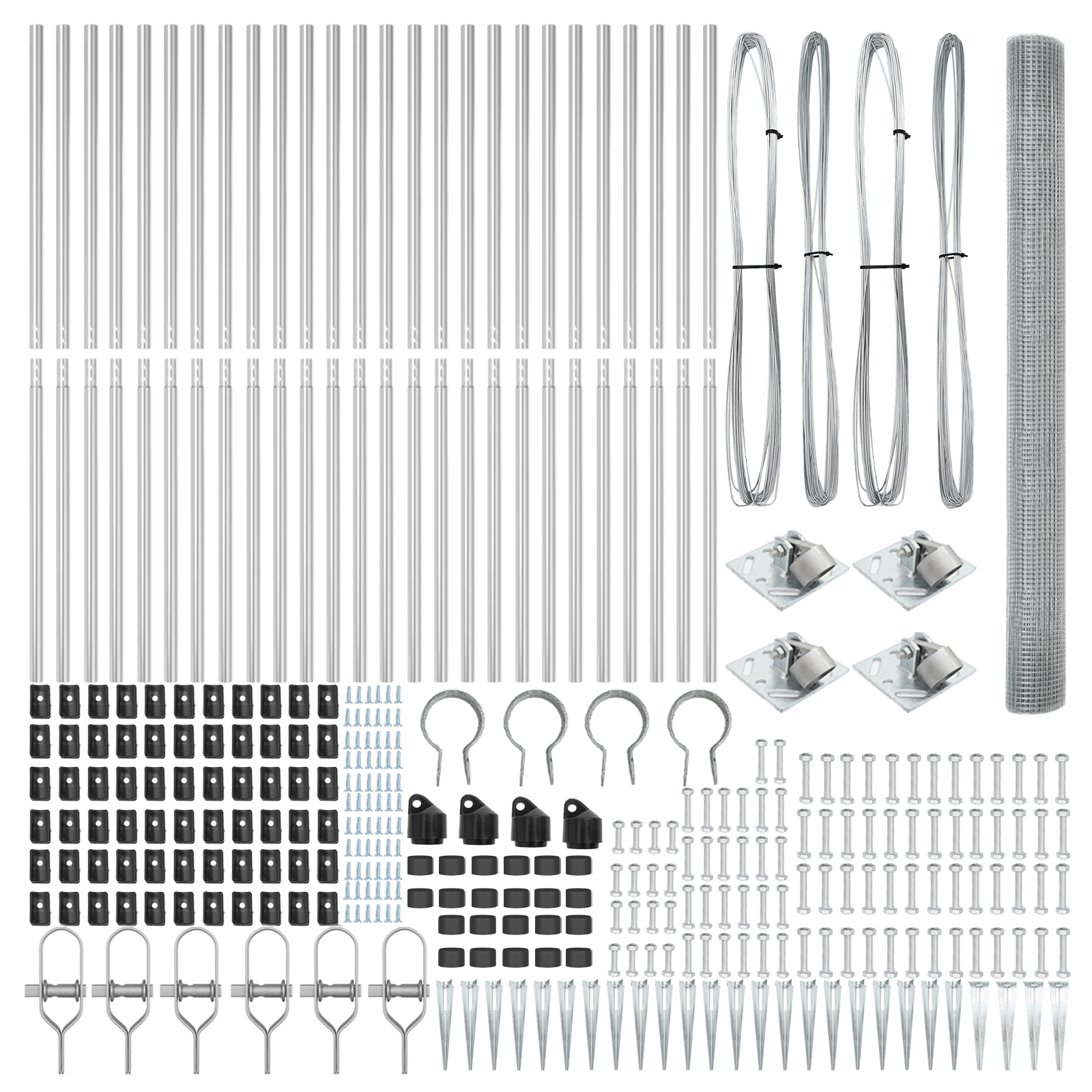 Welded Wire Fence with 13 Spike Posts 1.5x50 m Galvanised Steel - Image 5