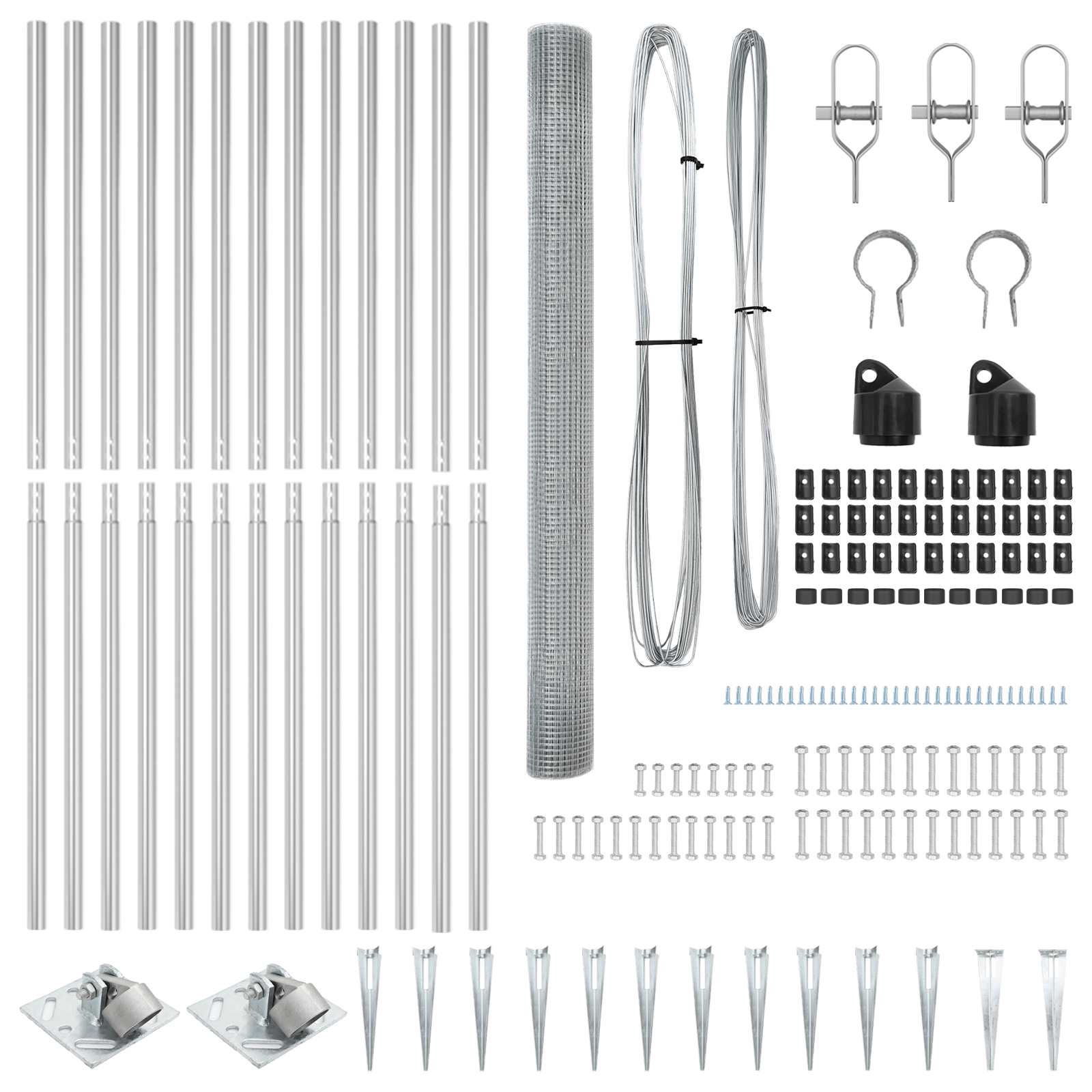 Welded Wire Fence with 13 Spike Posts 1.5x50 m Galvanised Steel - Image 5