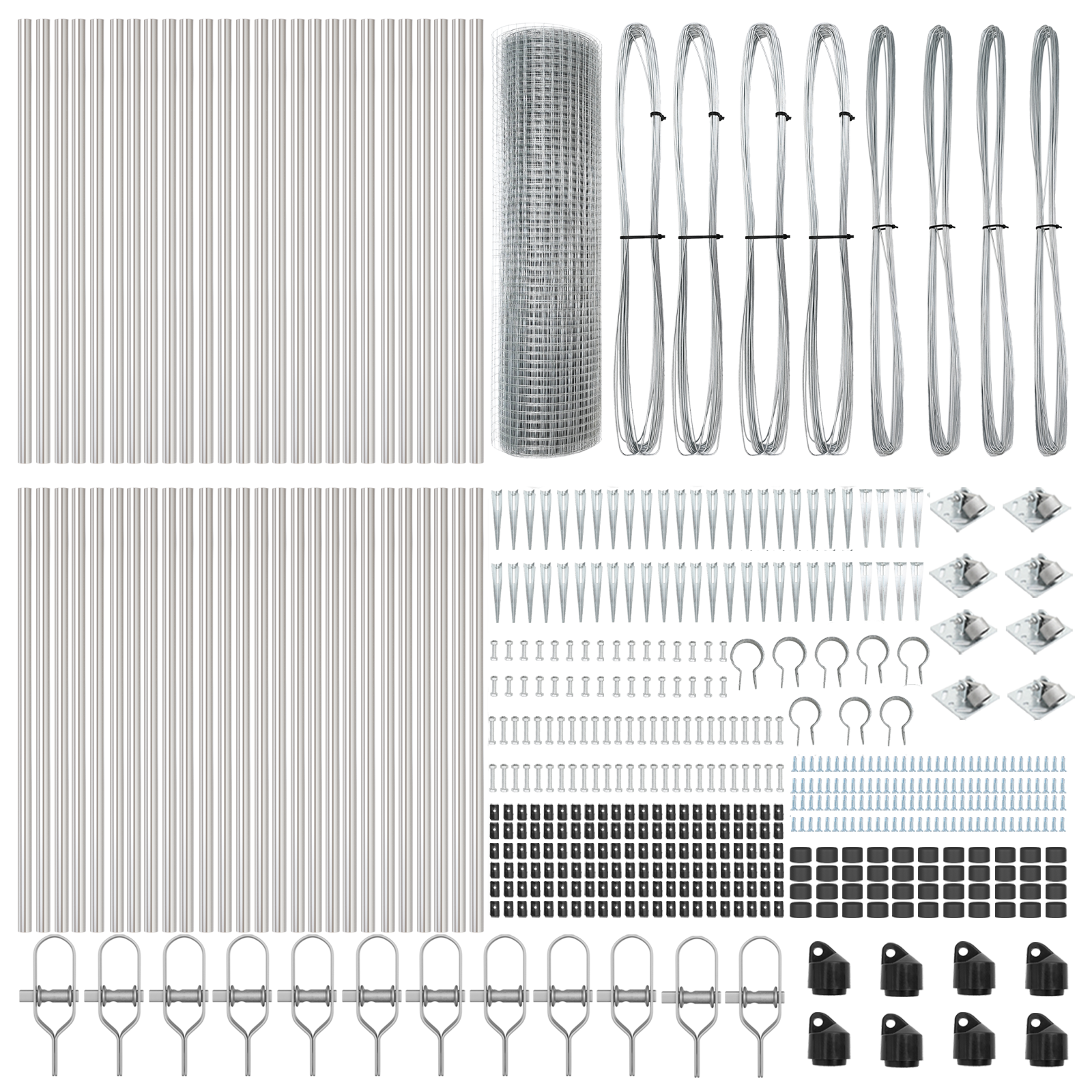 Welded Wire Fence with 13 Spike Posts 0.5x100 m Galvanised Steel - Image 6