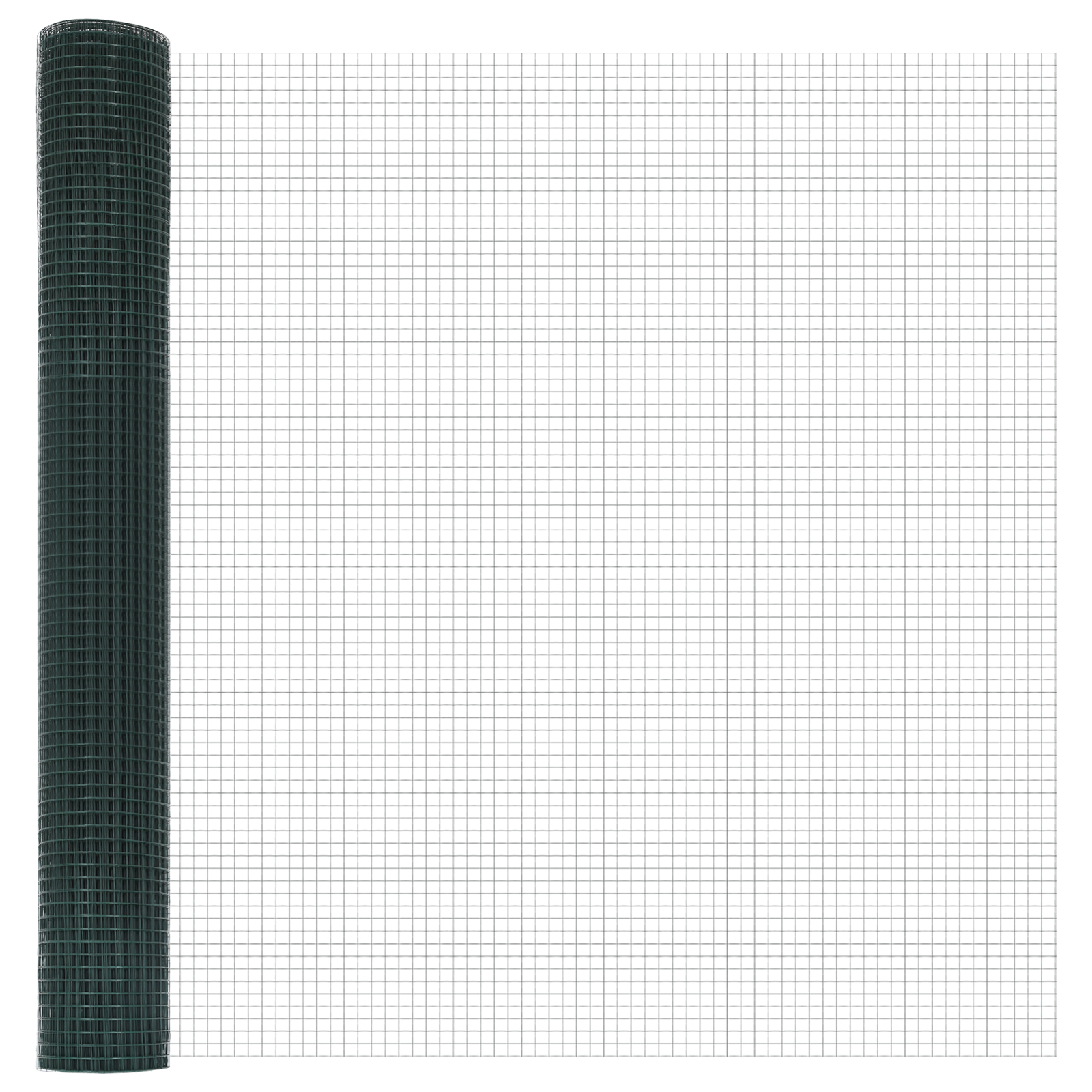 Welded Wire Fence with 7 Spike Posts Green 1.2x10 m Steel - Image 6