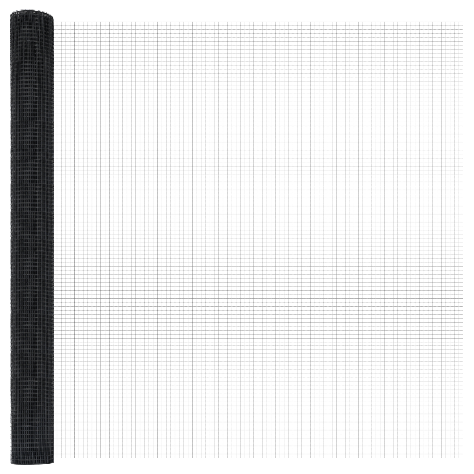 Metal Fence Post Set Set of 2 Grey Metal, Plastic 10 x 1.5 m - Image 5