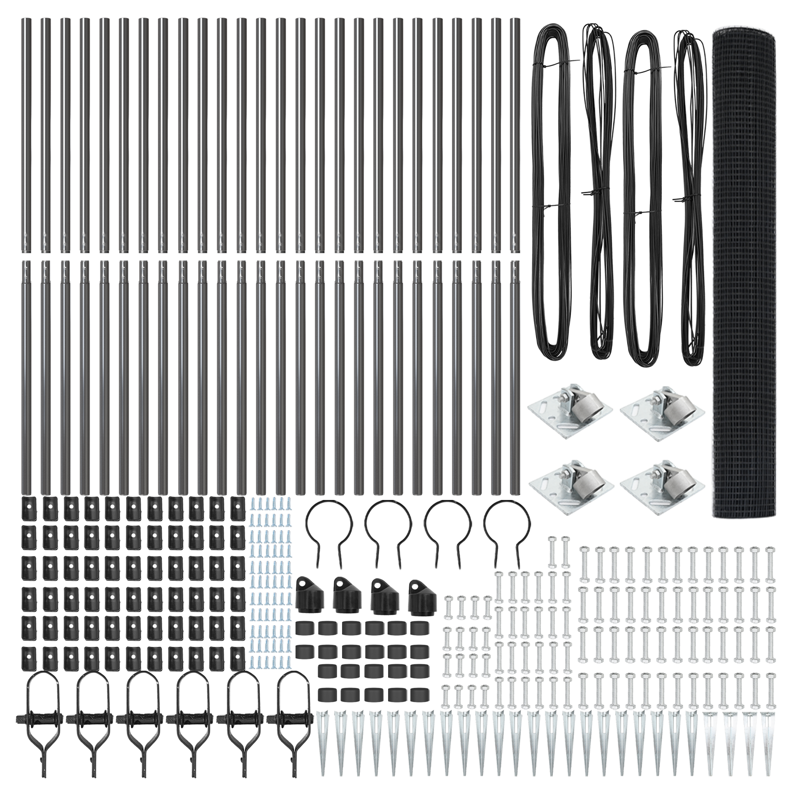 Welded Wire Fence with 13 Spike Posts Grey 1.2x50 m Steel - Image 4