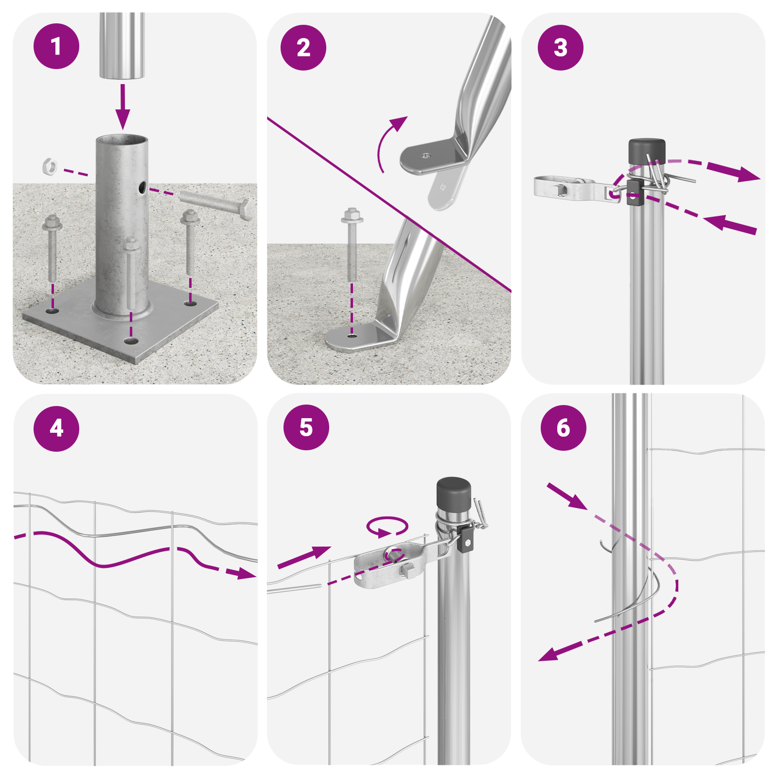Welded Wire Fence with 13 Flanged Posts 1.5x25 m Galvanised Steel - Image 11
