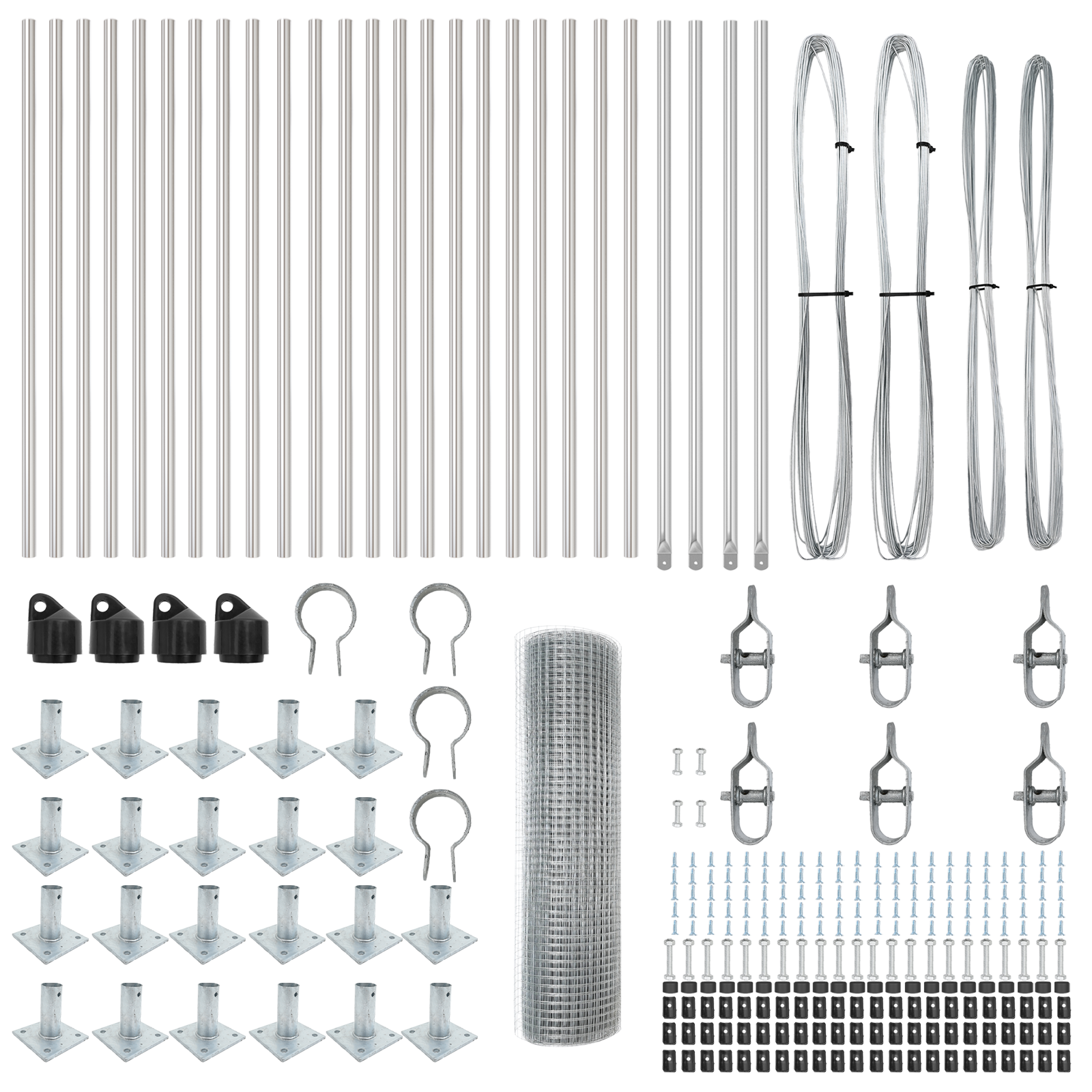 Welded Wire Fence with 13 Flanged Posts 0.8x100 m Galvanised Steel - Image 4