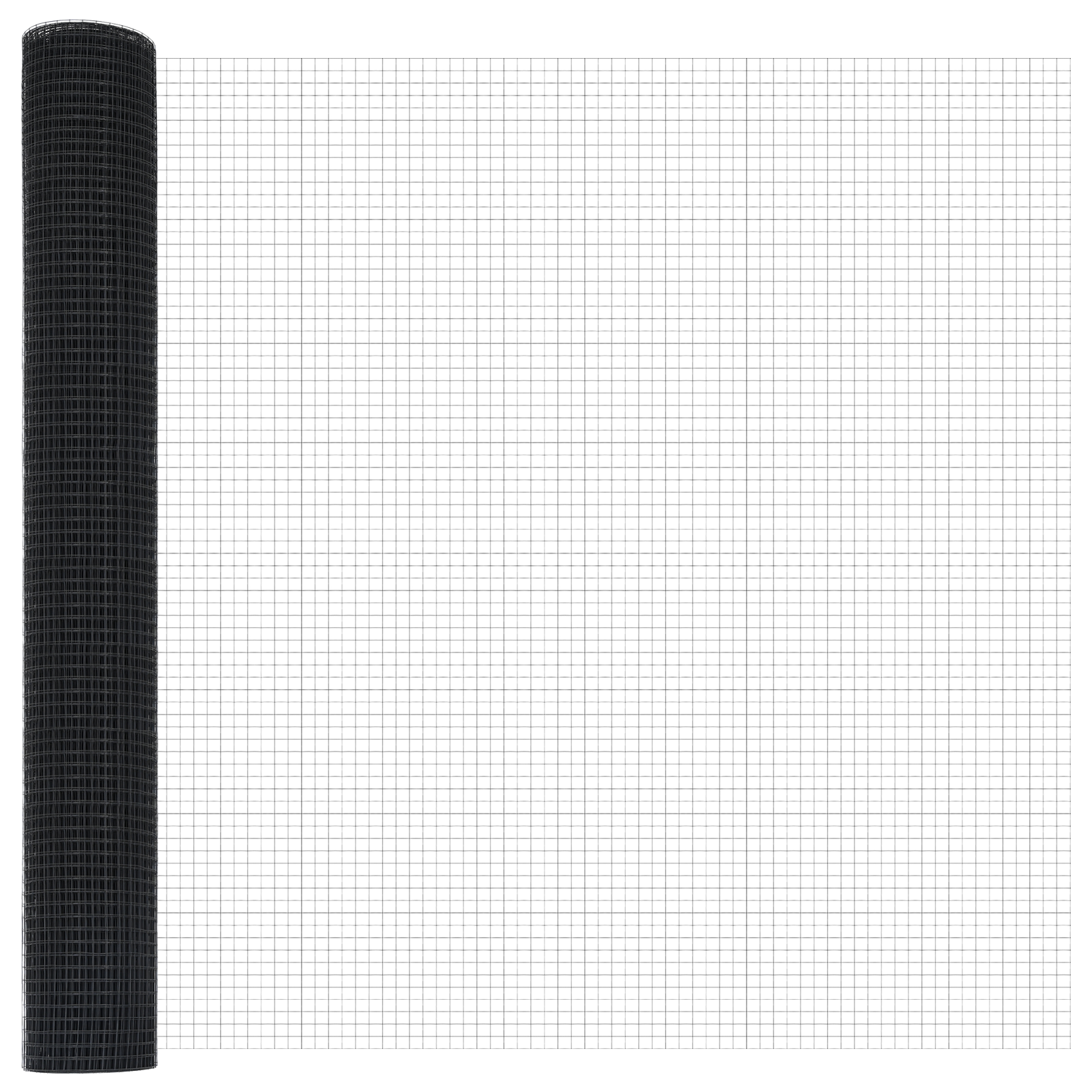 Fence Post Set Set of 2 Grey Metal 10 x 1 m Durable - Image 5