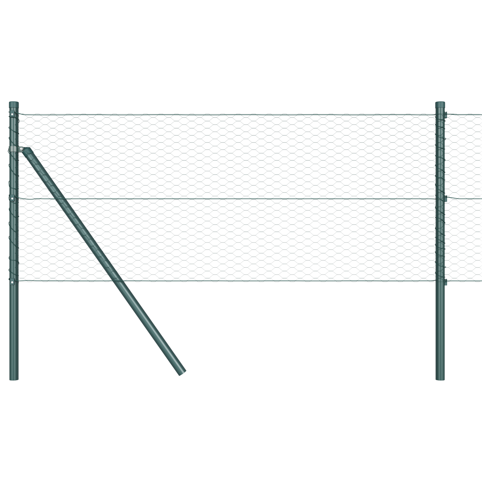 Hexagon Fence Green 0.6x10 m Steel - Image 6