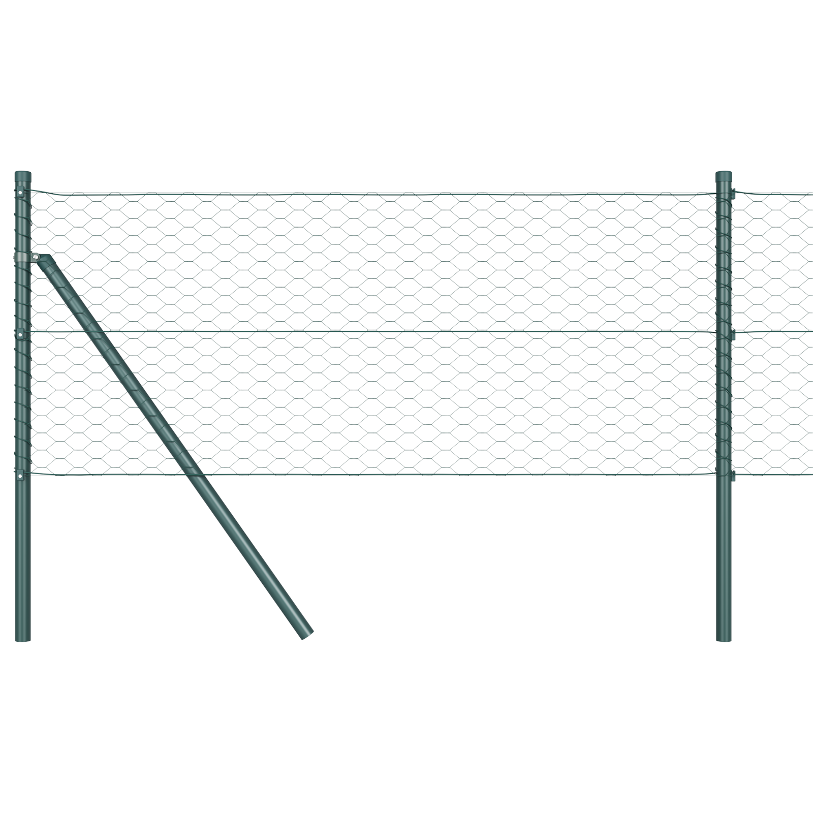 Hexagon Fence Green 0.6x10 m Steel - Image 6