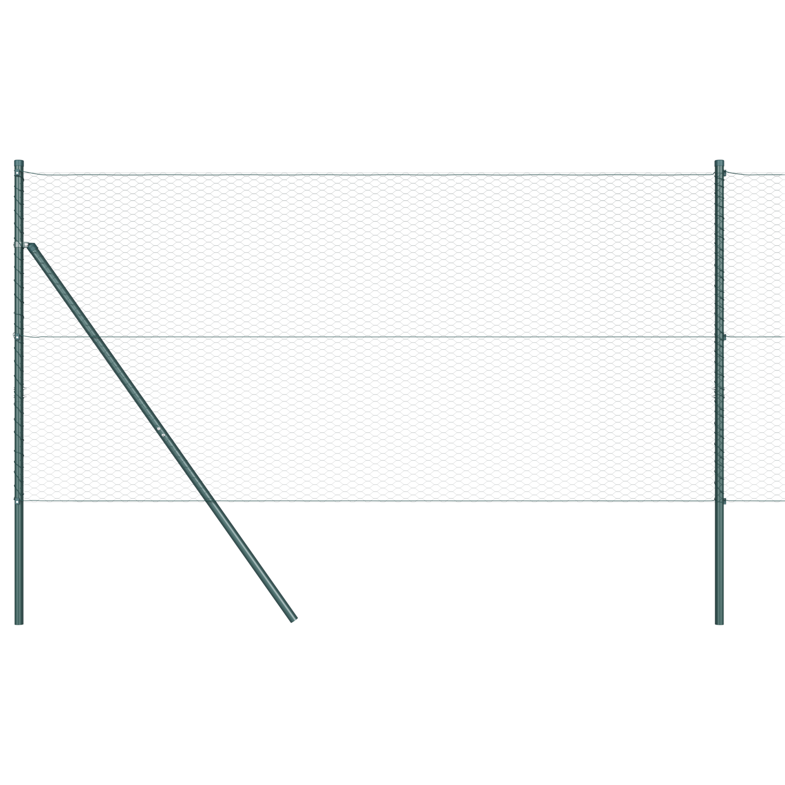Hexagon Fence Green 1.2x10 m Steel - Image 6