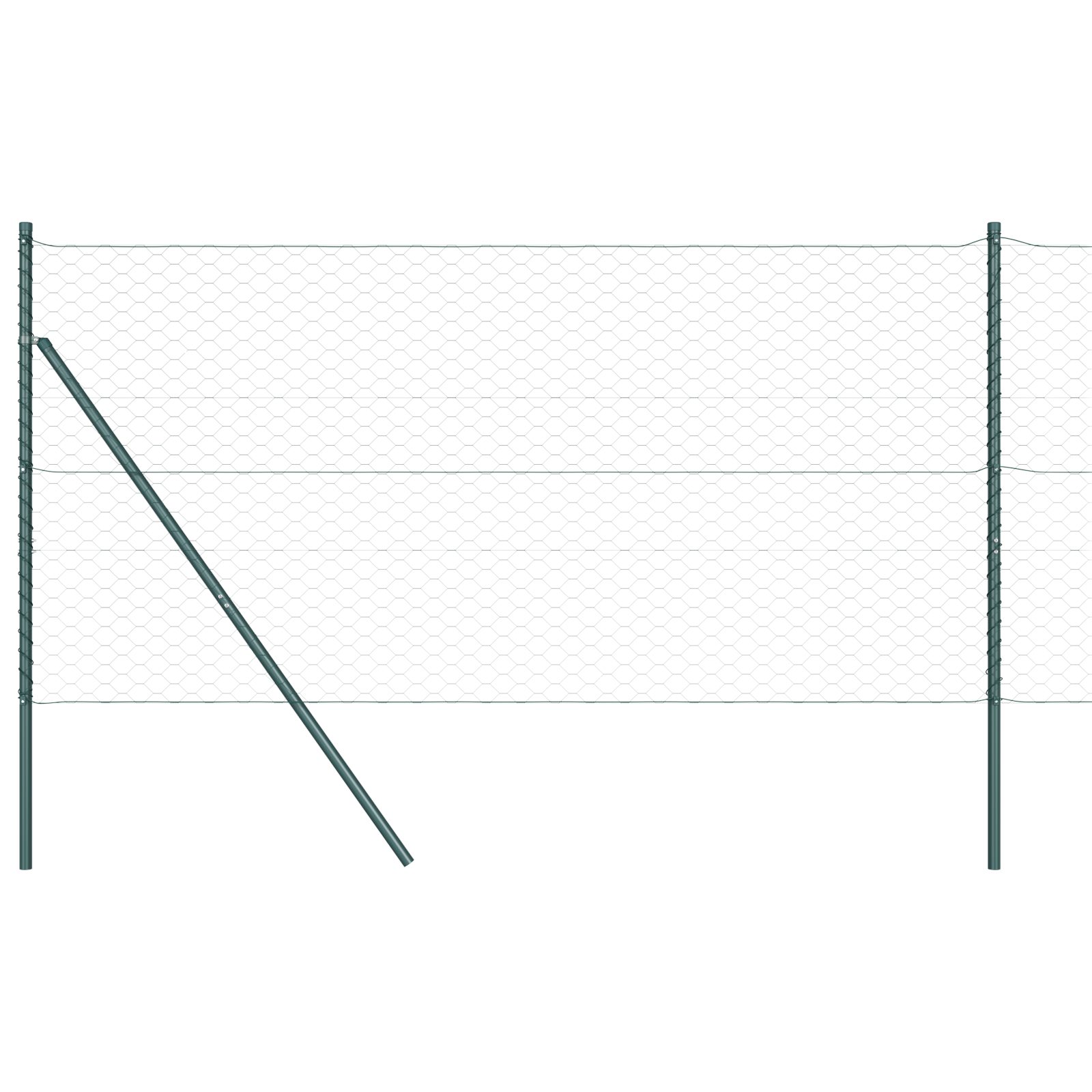 Hexagon Fence Green 1.2x10 m Steel - Image 6