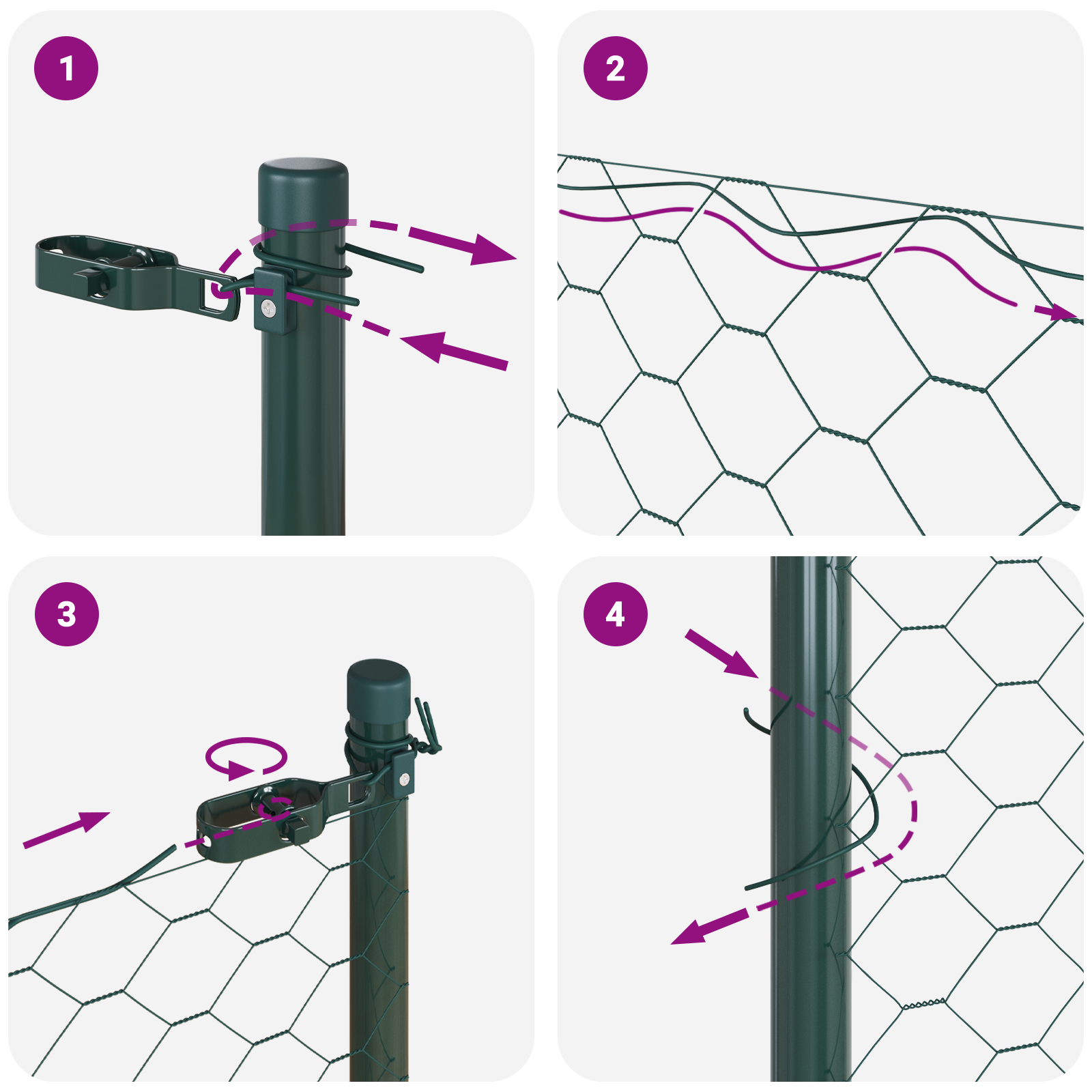 Hexagon Fence Green 0.4x25 m Steel - Image 11