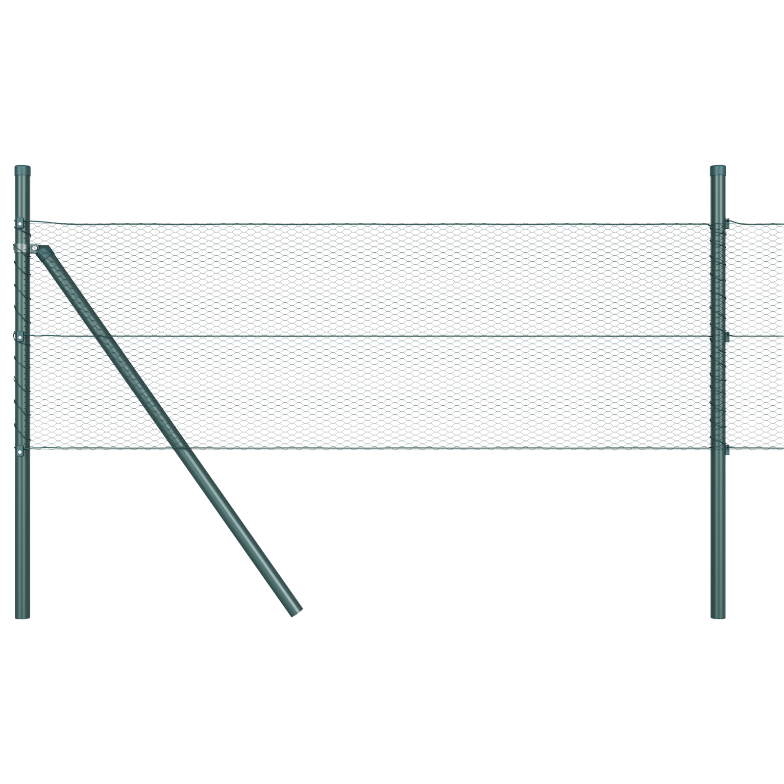Hexagon Fence Green 0.8x25 m Steel - Image 6
