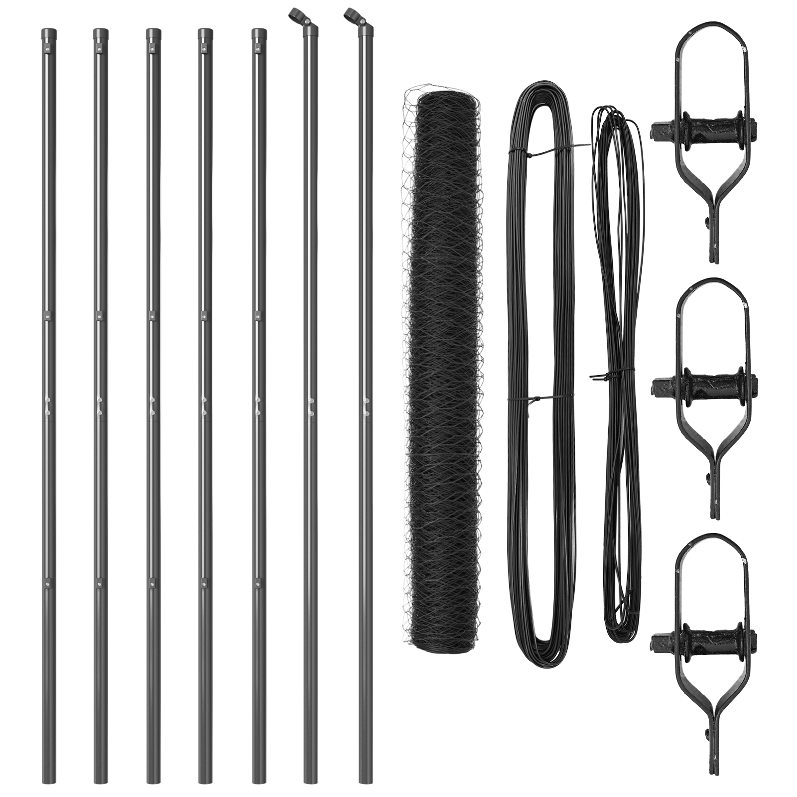 Hexagon Fence Grey 1x10 m Steel - Image 2