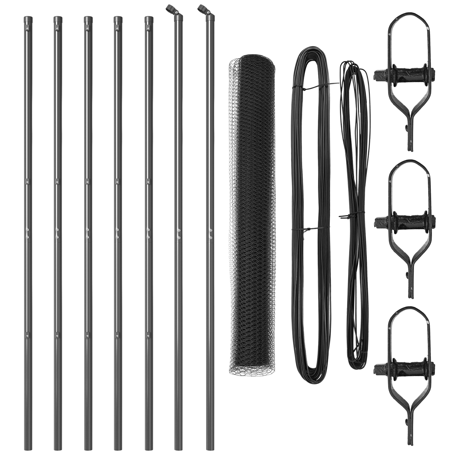 Hexagon Fence Grey 1.4x10 m Steel - Image 2