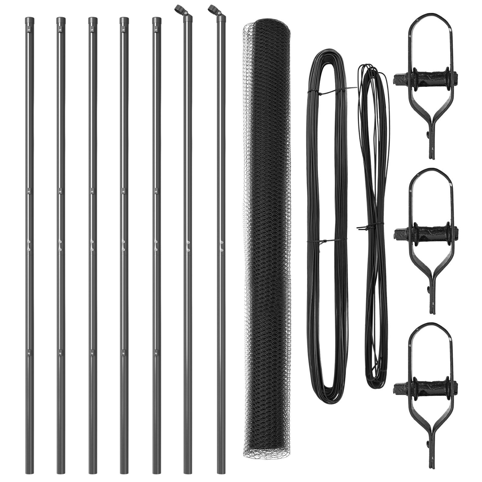 Hexagon Fence Grey 1.5x10 m Steel - Image 2