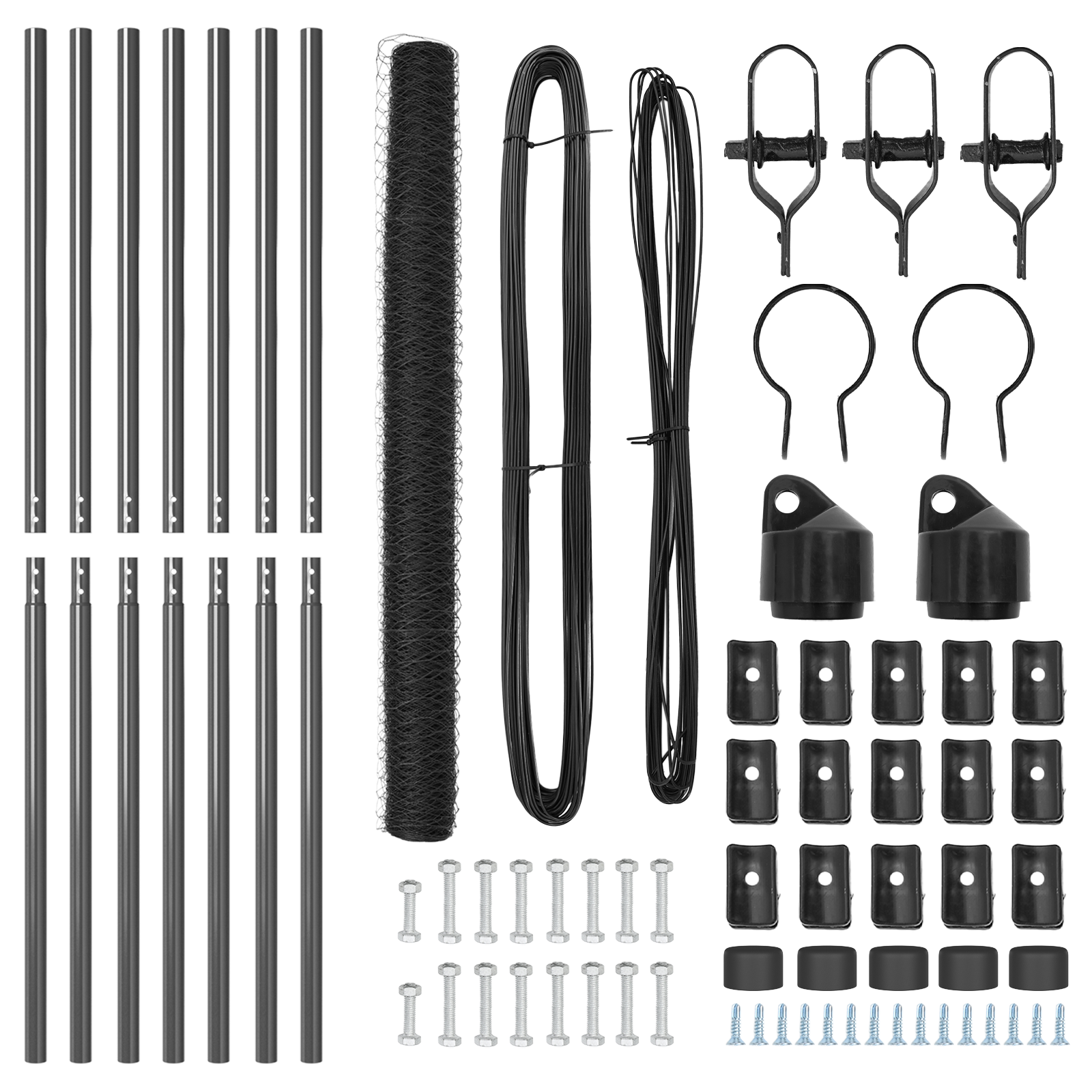 Hexagon Fence Grey 1.5x10 m Steel - Image 4