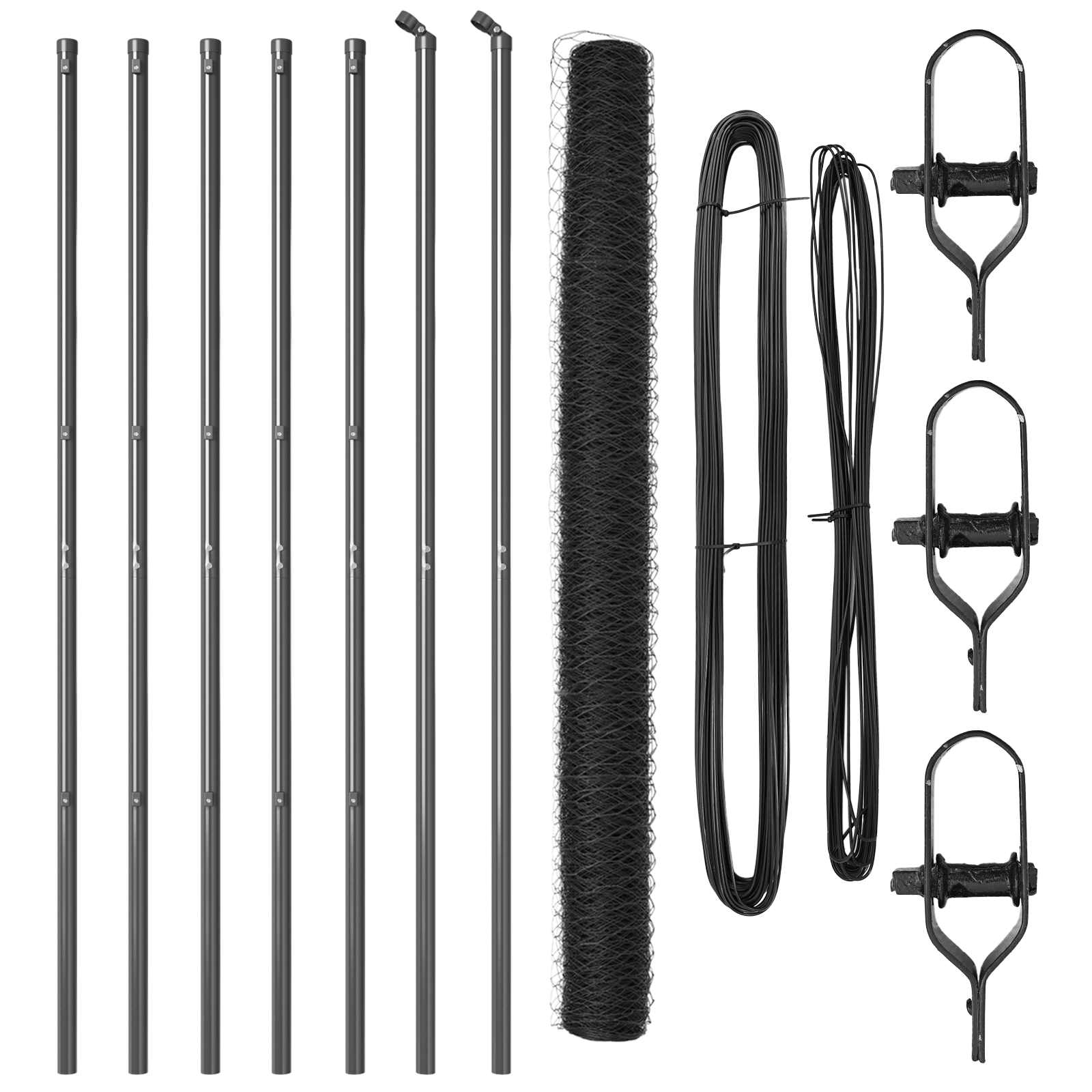 Hexagon Fence Grey 1.5x10 m Steel - Image 2