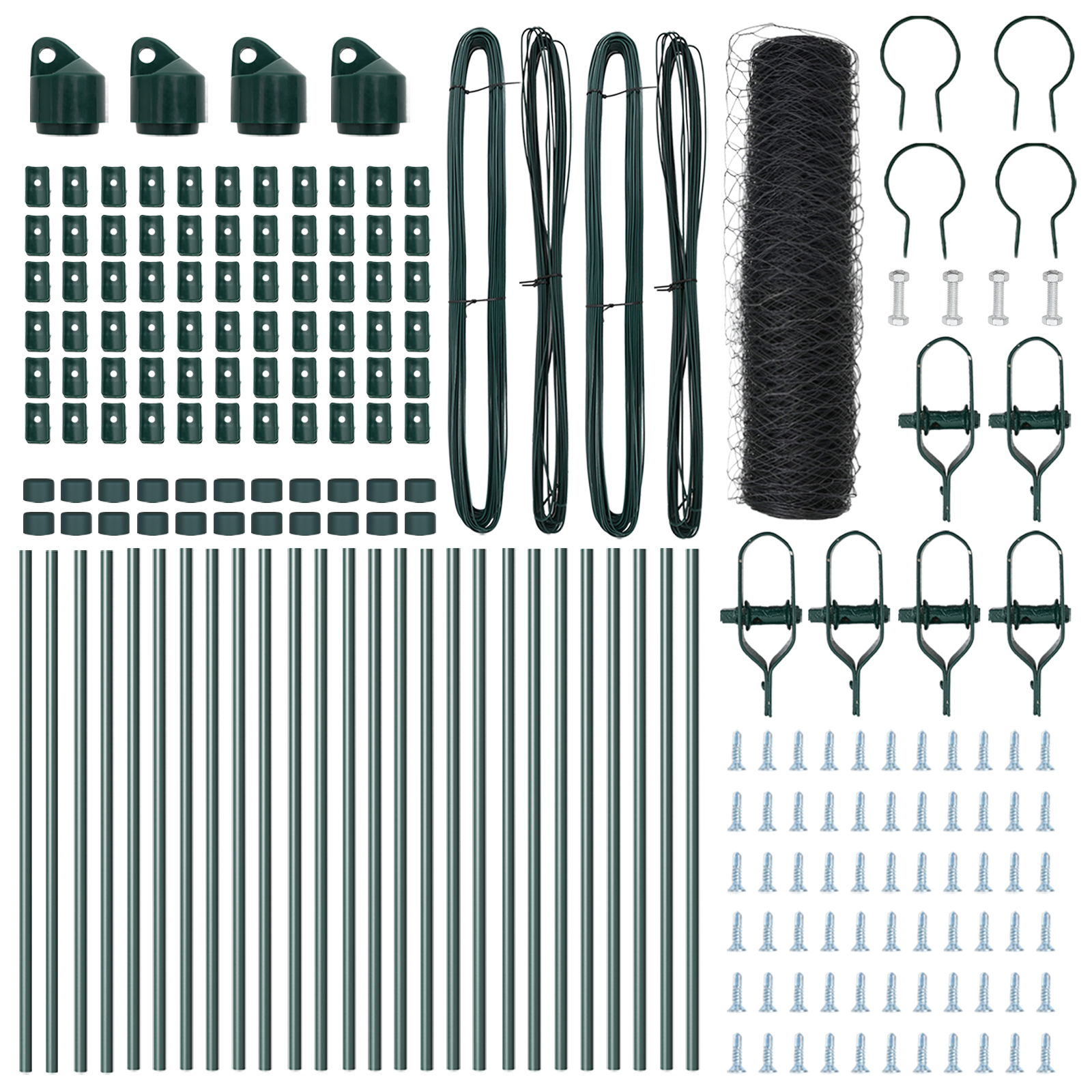 Hexagon Fence Grey 0.4x50 m Steel - Image 4