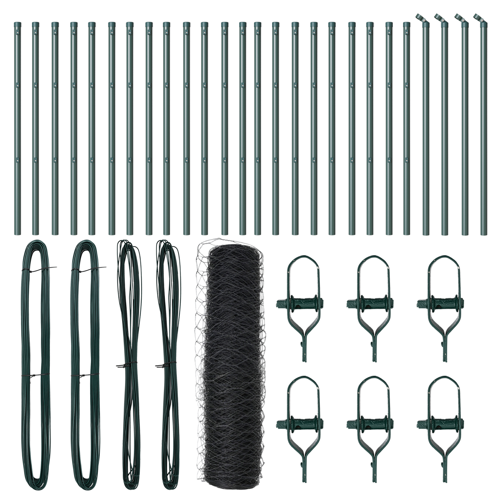 Hexagon Fence Grey 0.5x50 m Steel - Image 2